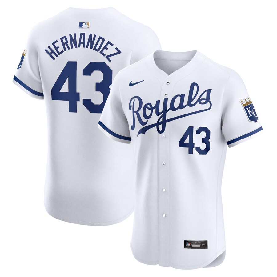 Carlos Hernandez Kansas City Royals Home Elite Player Jersey White