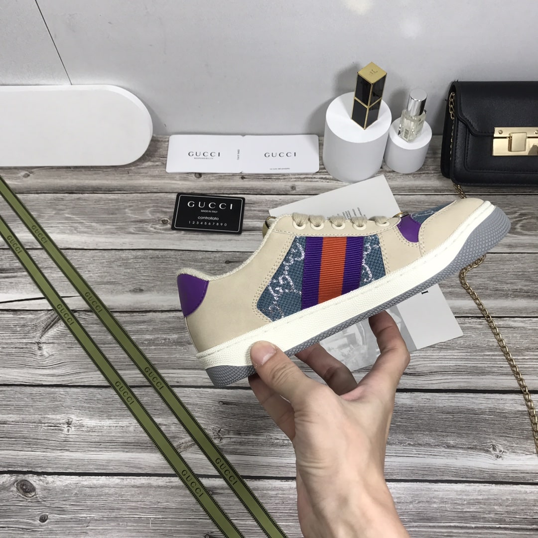 Gucci Wmns Screener Blue Gg Lam? 577684 2C830 4690