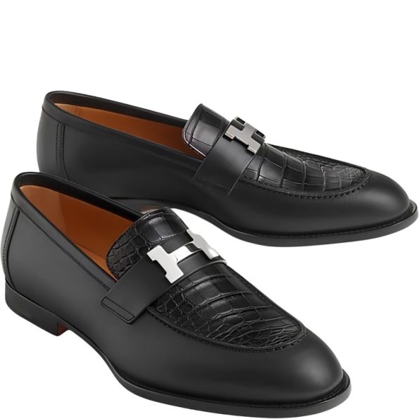 HERMES HONOER LOAFER BLACK