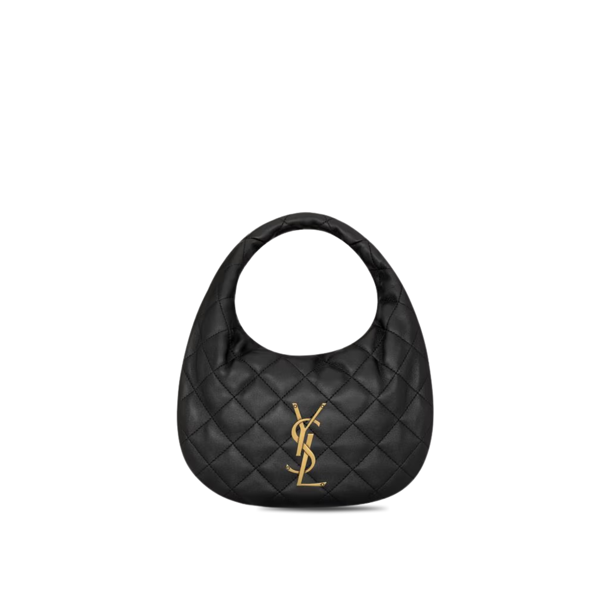 Saint Laurent Icarino Icare Mini Black Lambskin Hobo Bag 22cm/8.7 in