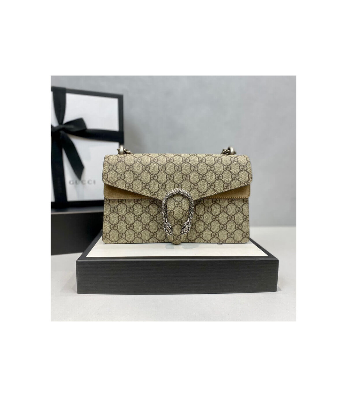 Gucci Dionysus Small GG Shoulder Bag Apricot