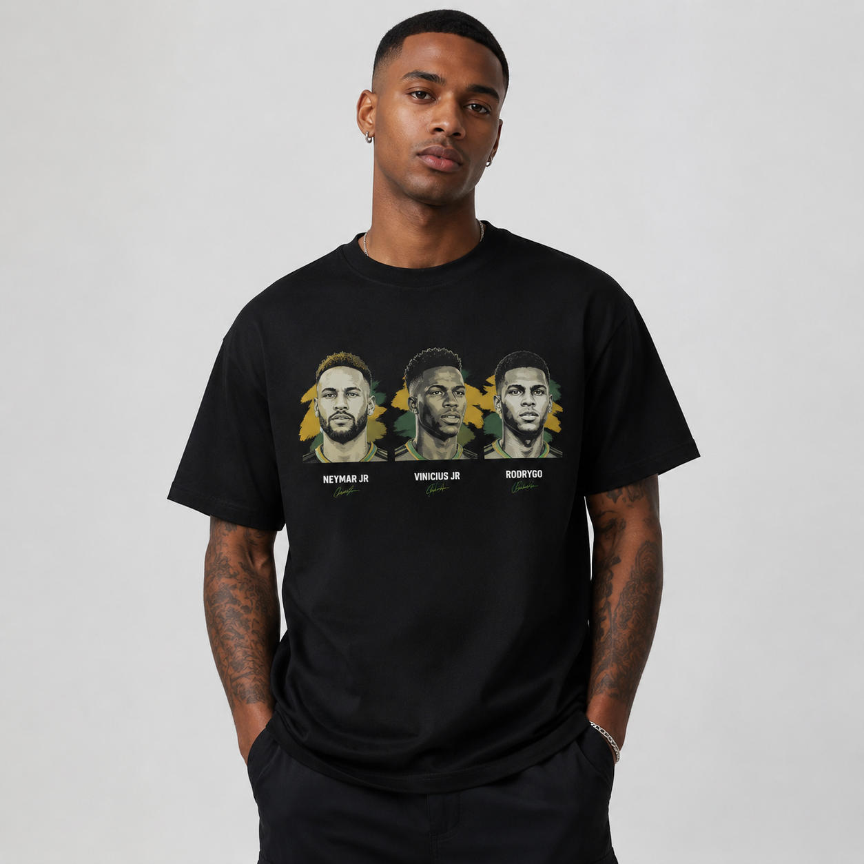 Brazilian Player Pure Cotton T-Shirt – Limited-Time Offer
