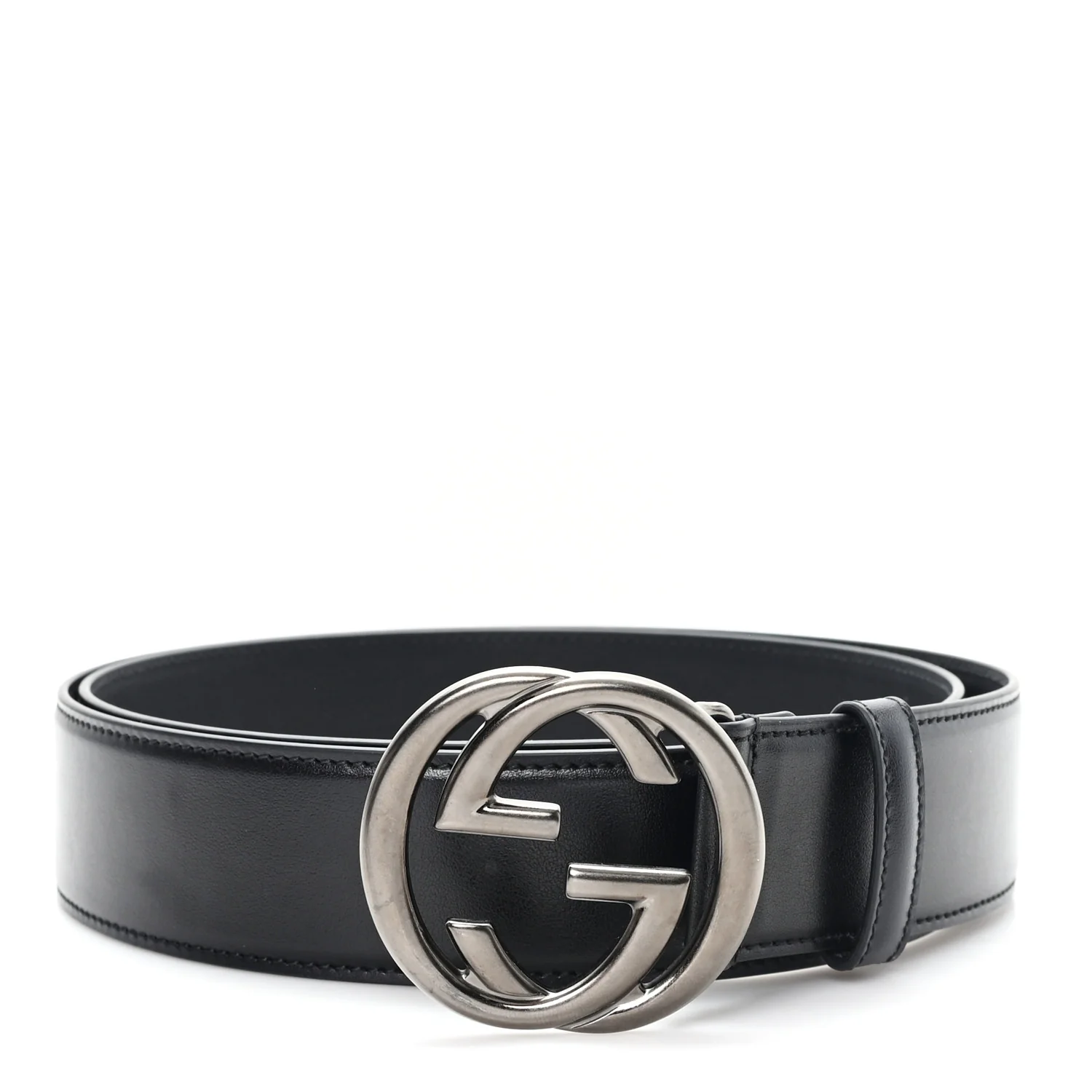 Plutone Calfskin Double G Belt 40mm 100 40 Black