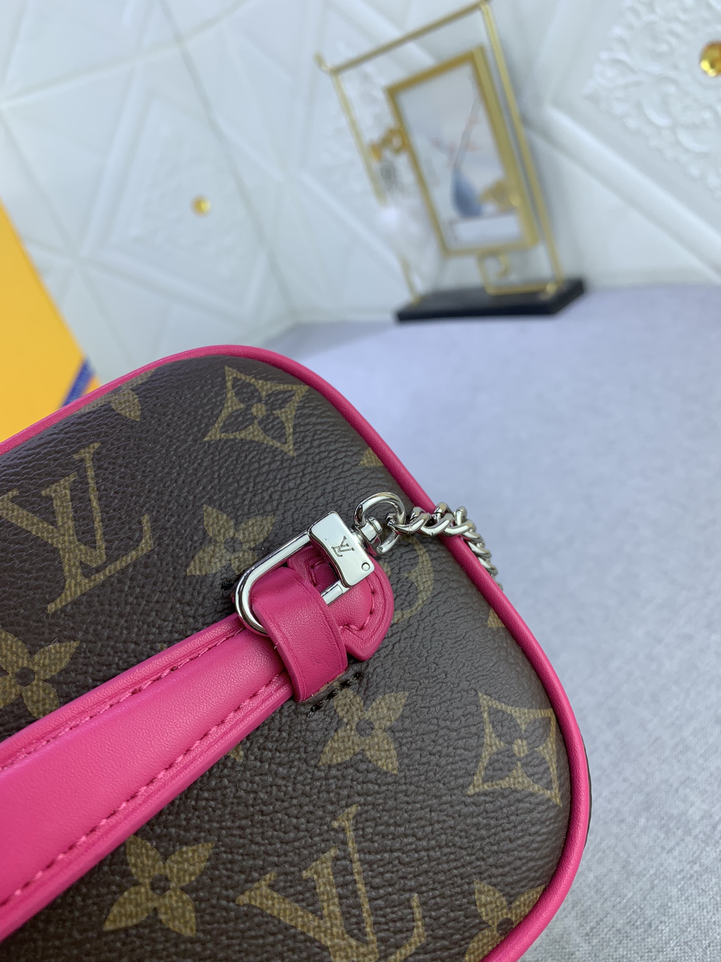 Louis Vuitton Nice Mini Monogram Canvas Pink 20Cm M46767
