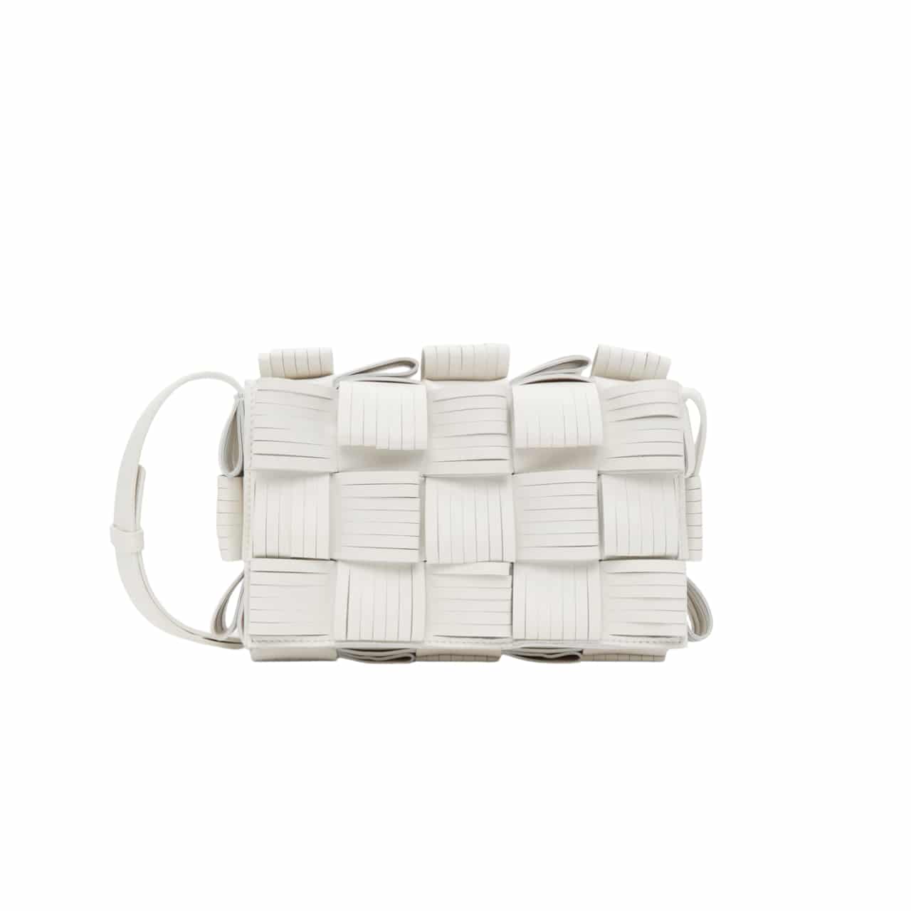 Bottega Veneta Fringe Bag White 22Cm