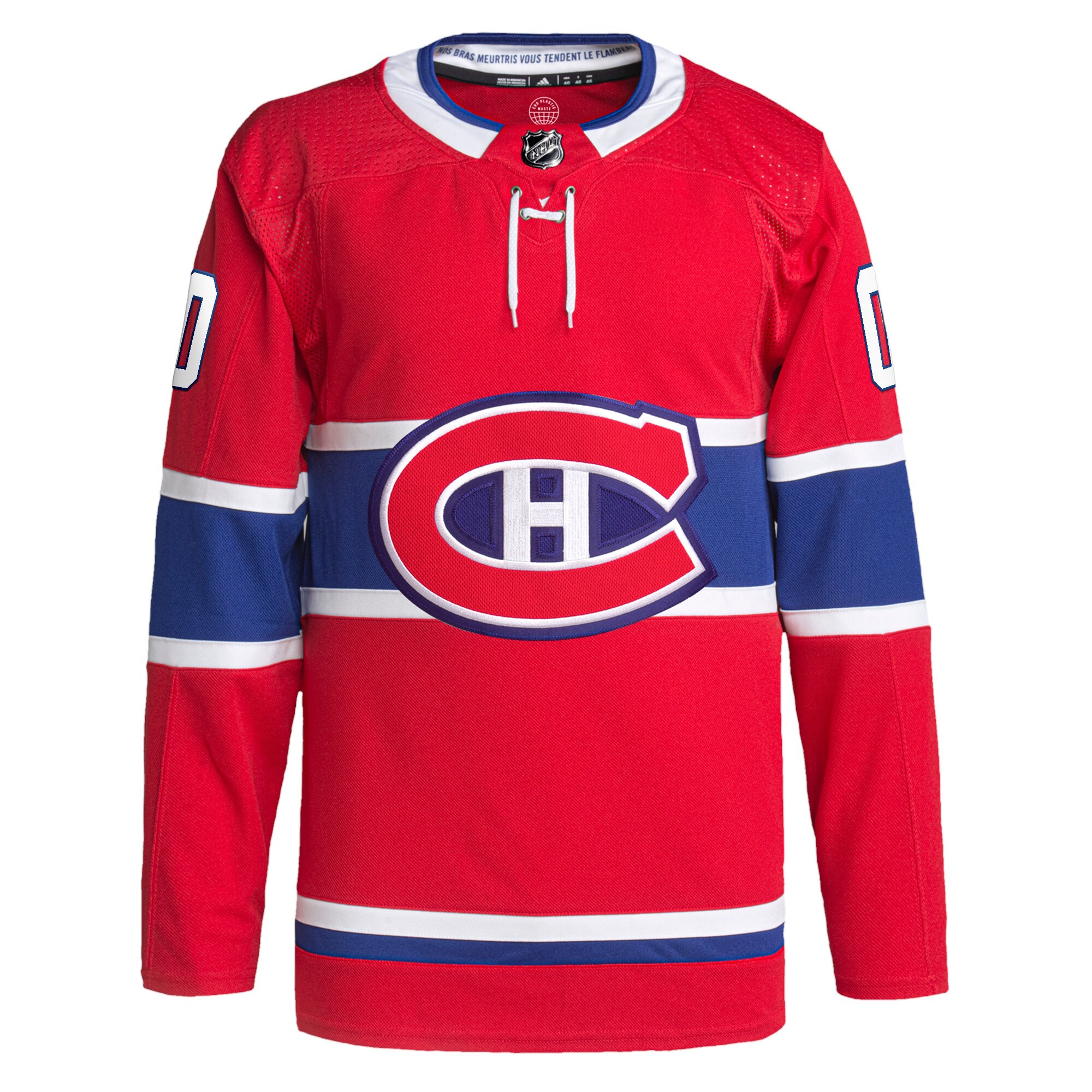 Montreal Canadiens adidas  Home  Primegreen Authentic Custom Jersey – Red