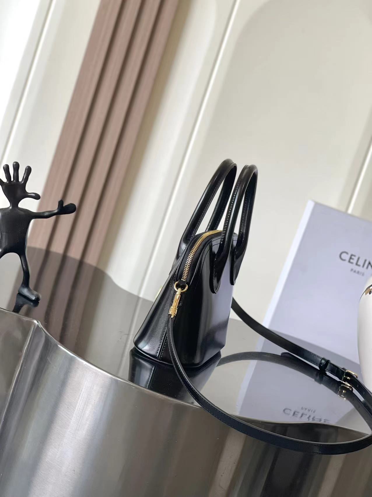 CELINE MINI HONORINE IN SHINY CALFSKIN