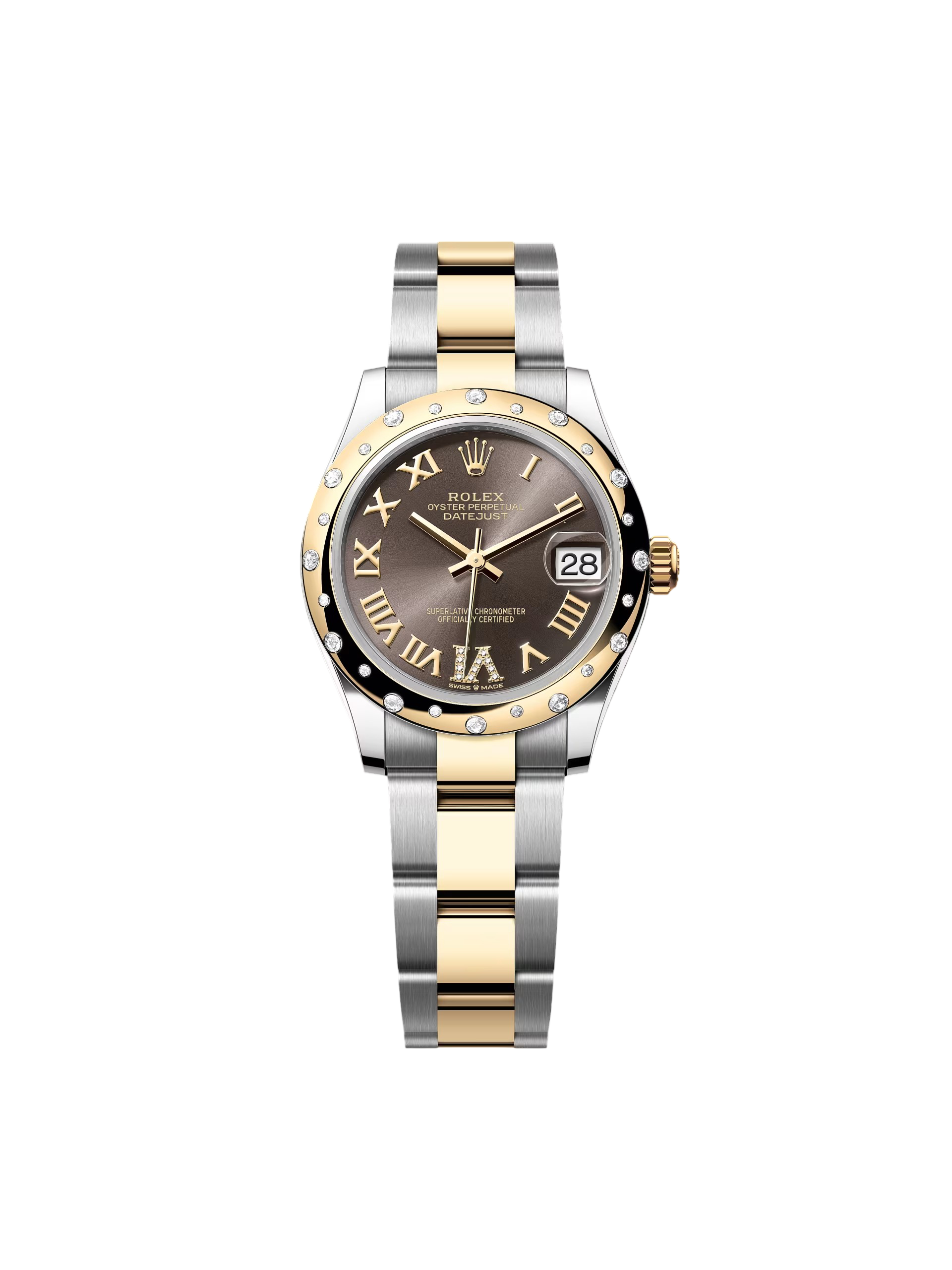 Rolex Datejust 31mm 278343RBR  Dark Grey Dial Yellow Rolesor Oyster Watch