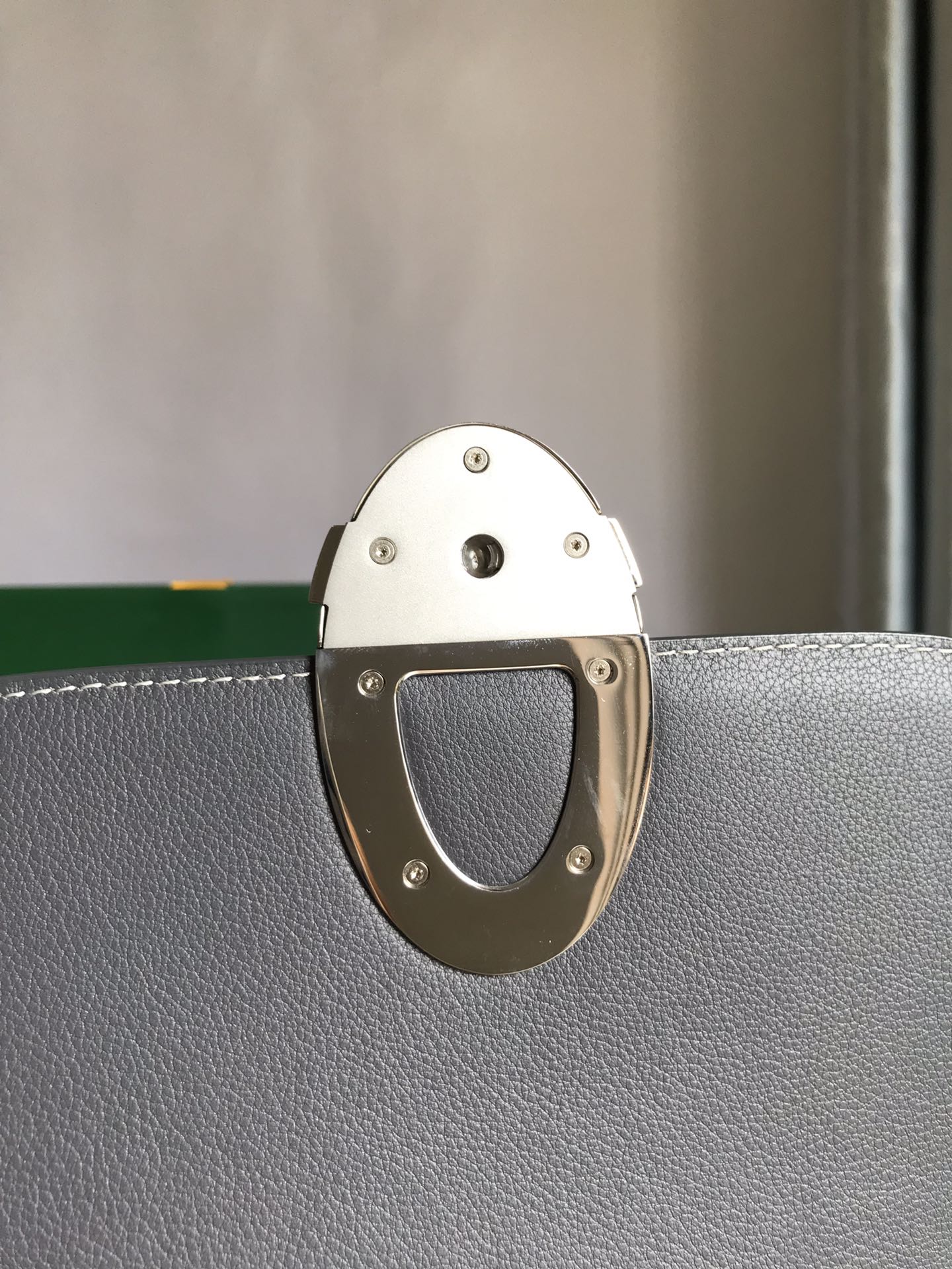 Goyard 233 Bag 25 Cm Gray Calfskin And Goyardine Canvas 25cm