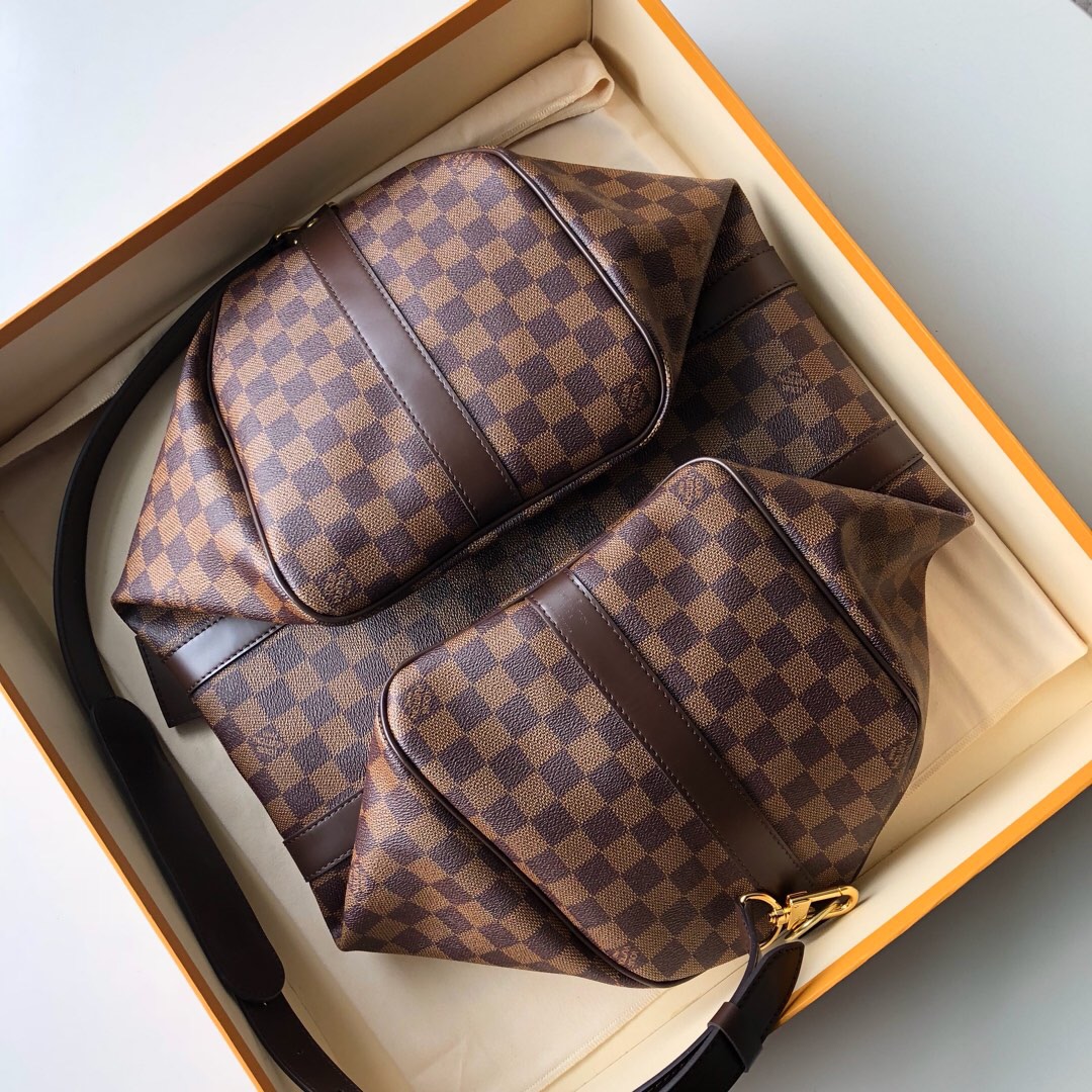 Louis Vuitton LV Keepall Bandoulière 45 Damier Ebene Canvas 45cm N41428