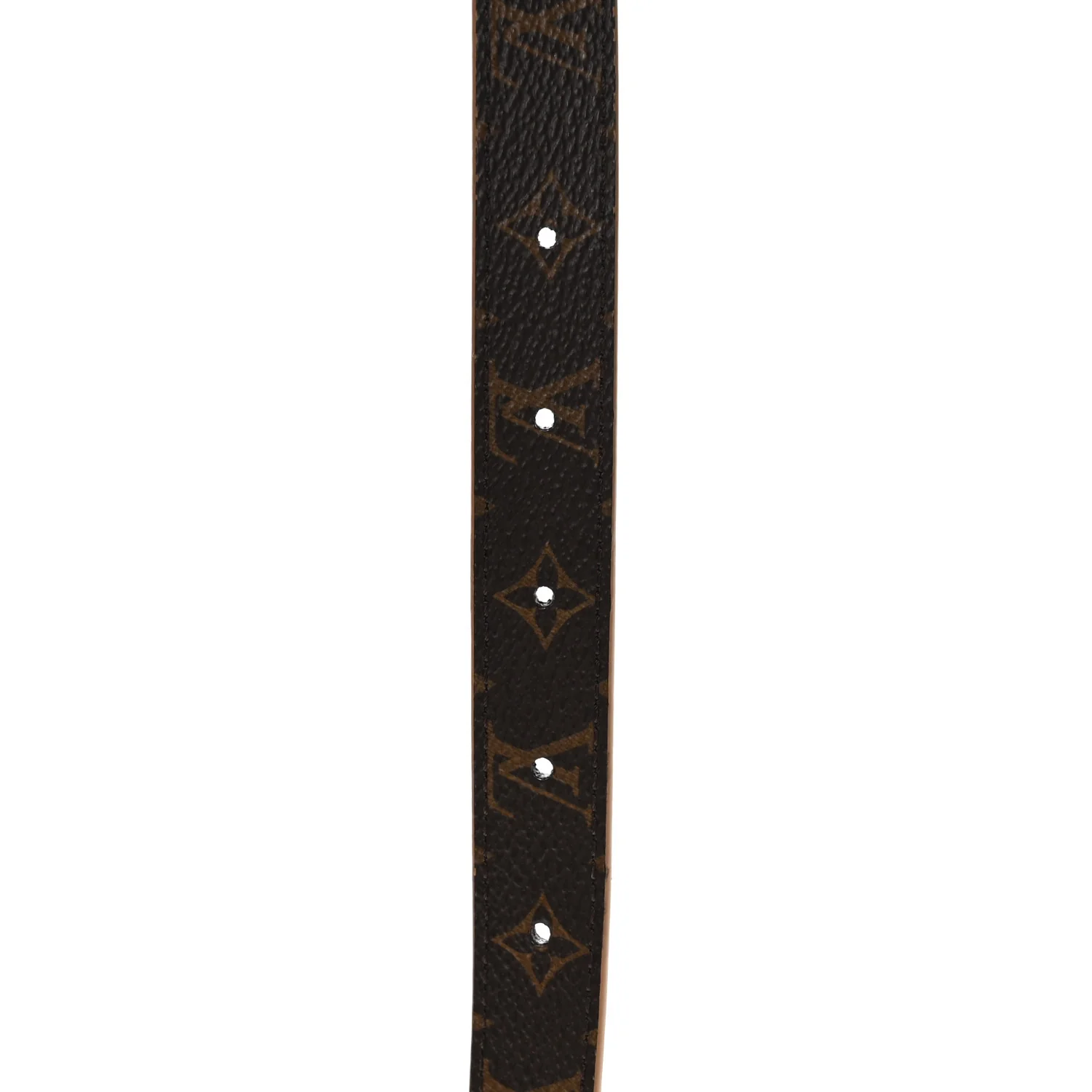 Calfskin Monogram 20mm LV Iconic Reversible Belt 75 30 Arizona Beige