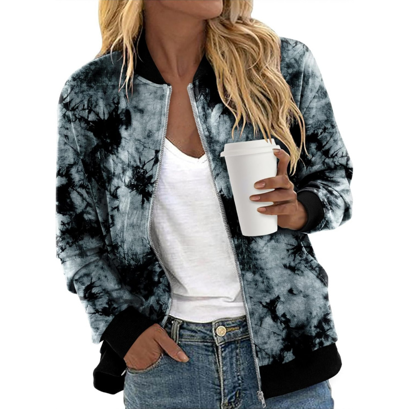 Women's Zip Up Jacket Casual Long Sleeve