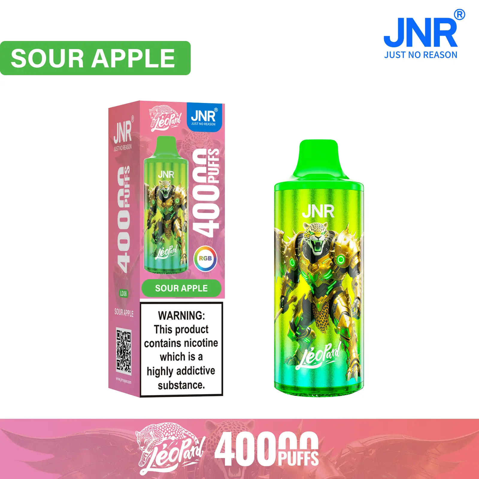 JNR Léopard 40K Puffs Disposable Vape