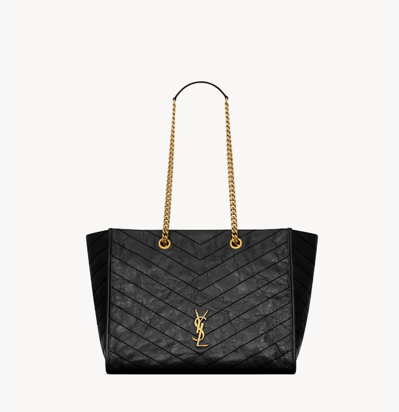 Saint Laurent NIKI shopping in vintage leather