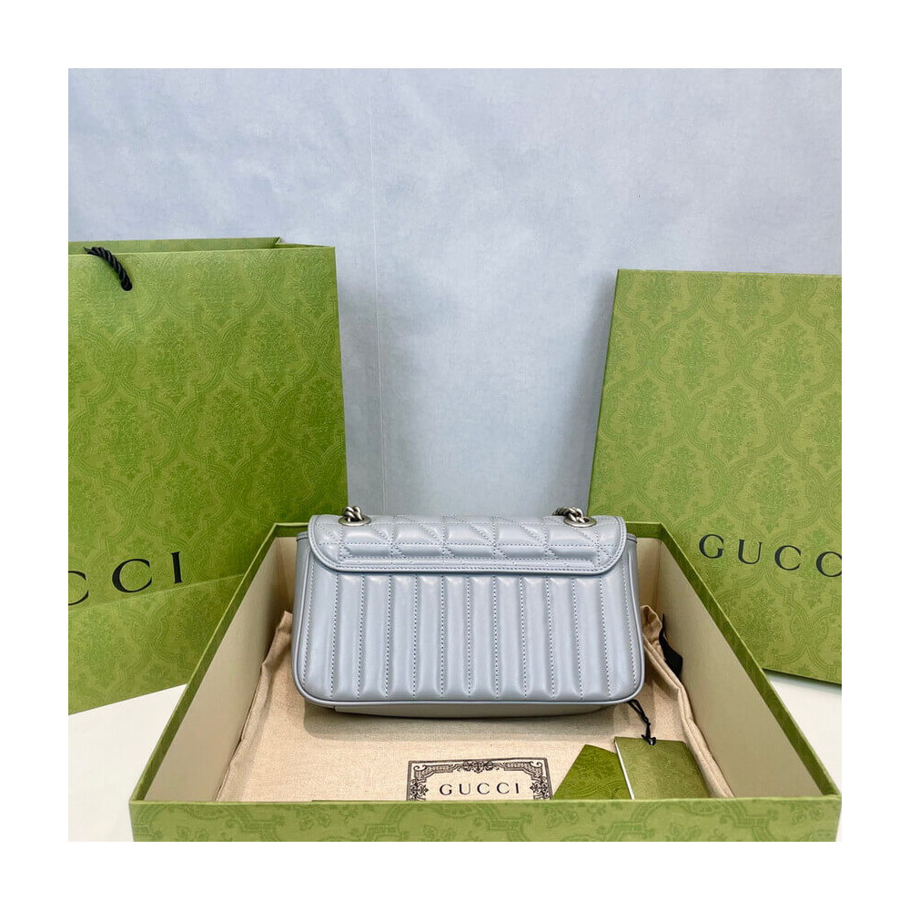 Gucci GG Marmont Small Shoulder Bag Grey