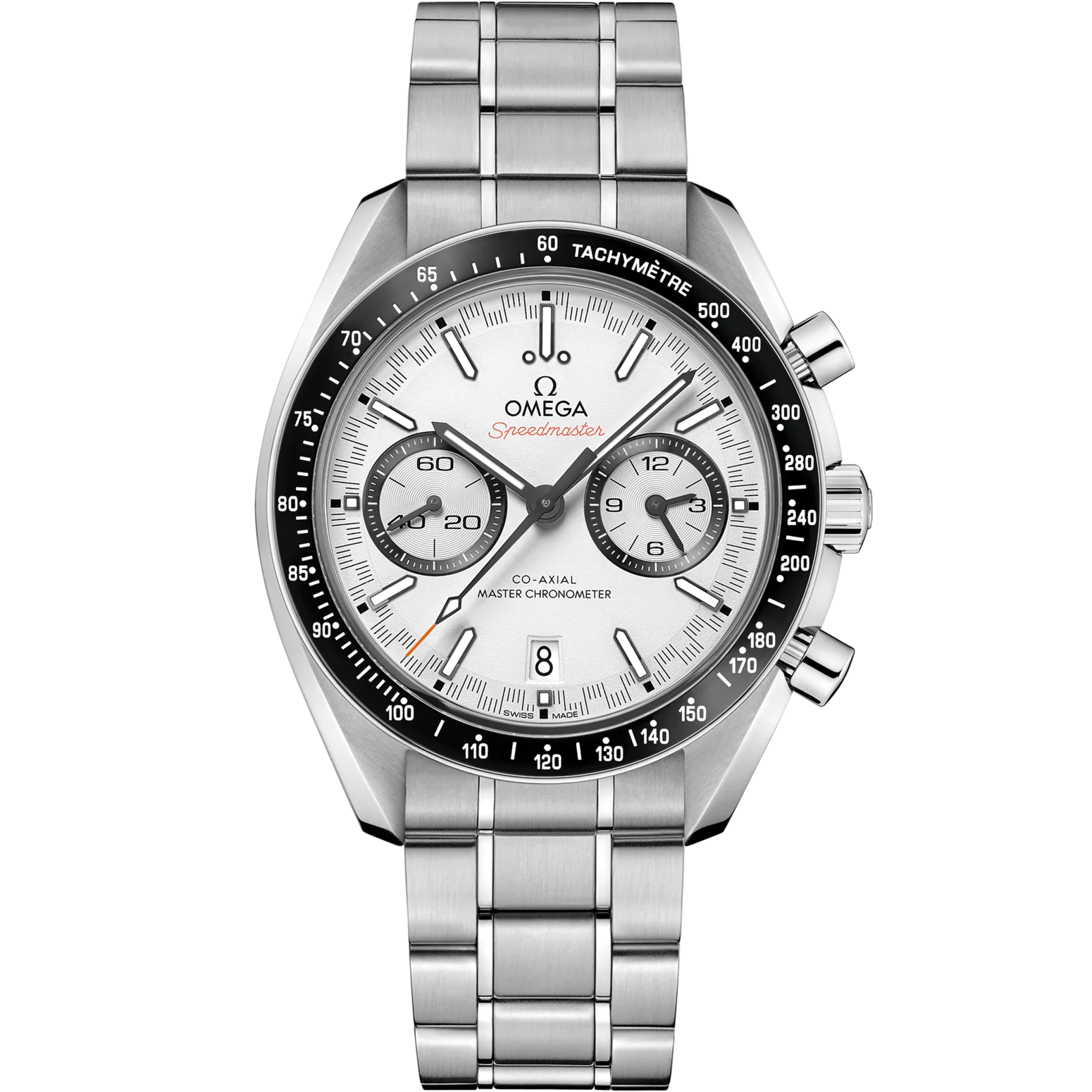 Omega Speedmaster Racing White Dial 44.25mm Stainless Steel Bracelet 329.30.44.51.04.001