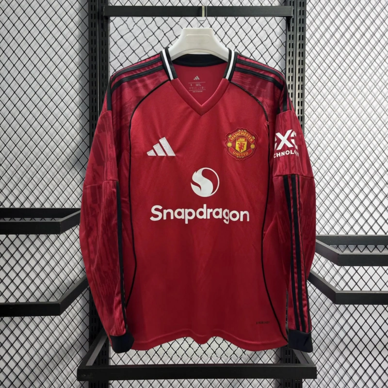 2025-26 Manchester United Home Long sleeve Football jersey