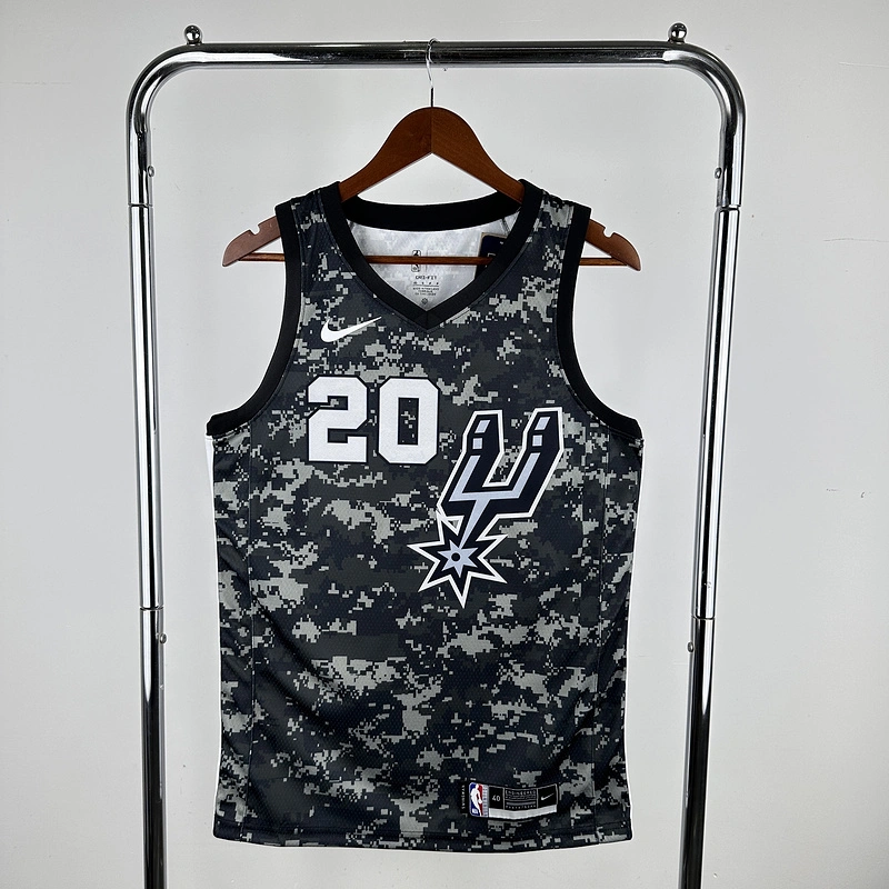2021 NBA San Antonio Spurs 20 GINOBILI Basketball Jersey
