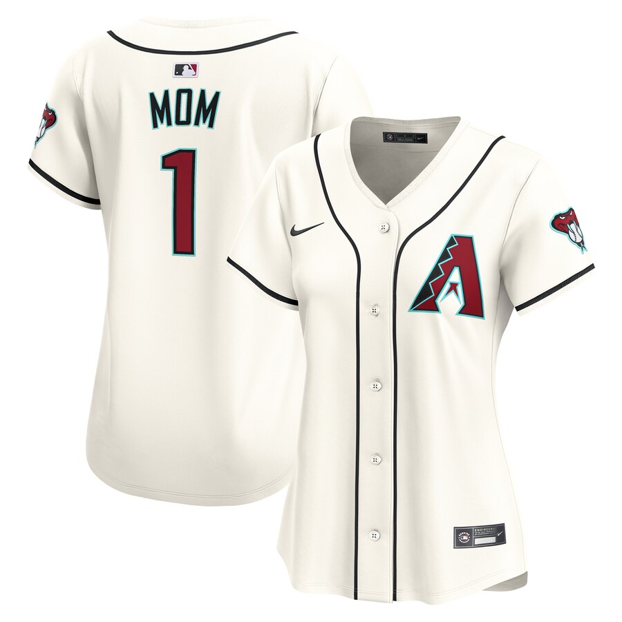 Arizona Diamondbacks Women's #1 Mom Home Limited Jersey White