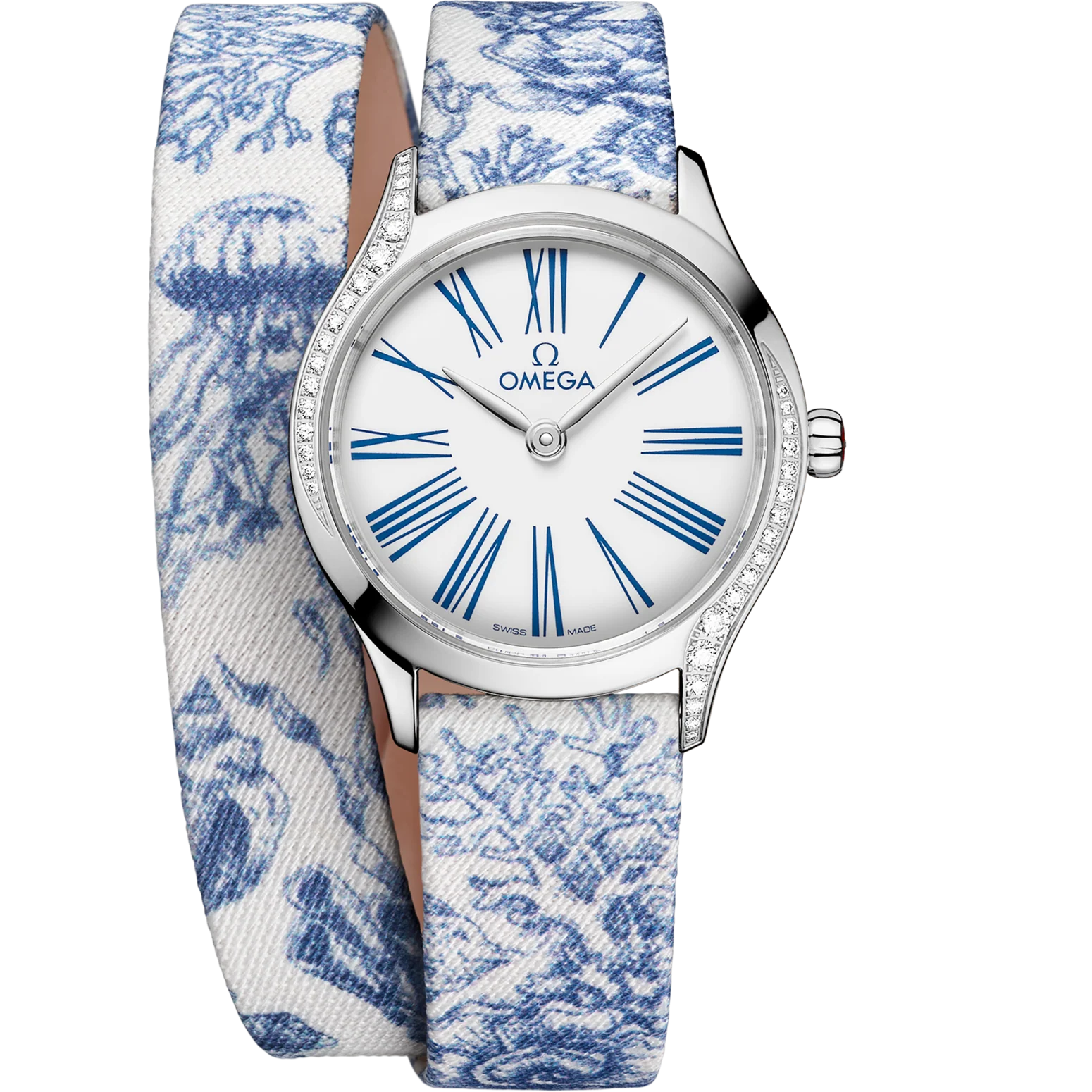 Omega De Ville Mini Trésor 26mm White Dial with Diamonds Stainless Steel Strap 428.17.26.60.04.001