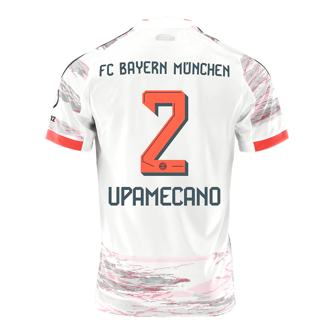 UPAMECANO #2 Bayern Munich Away Soccer Jersey 2025/26