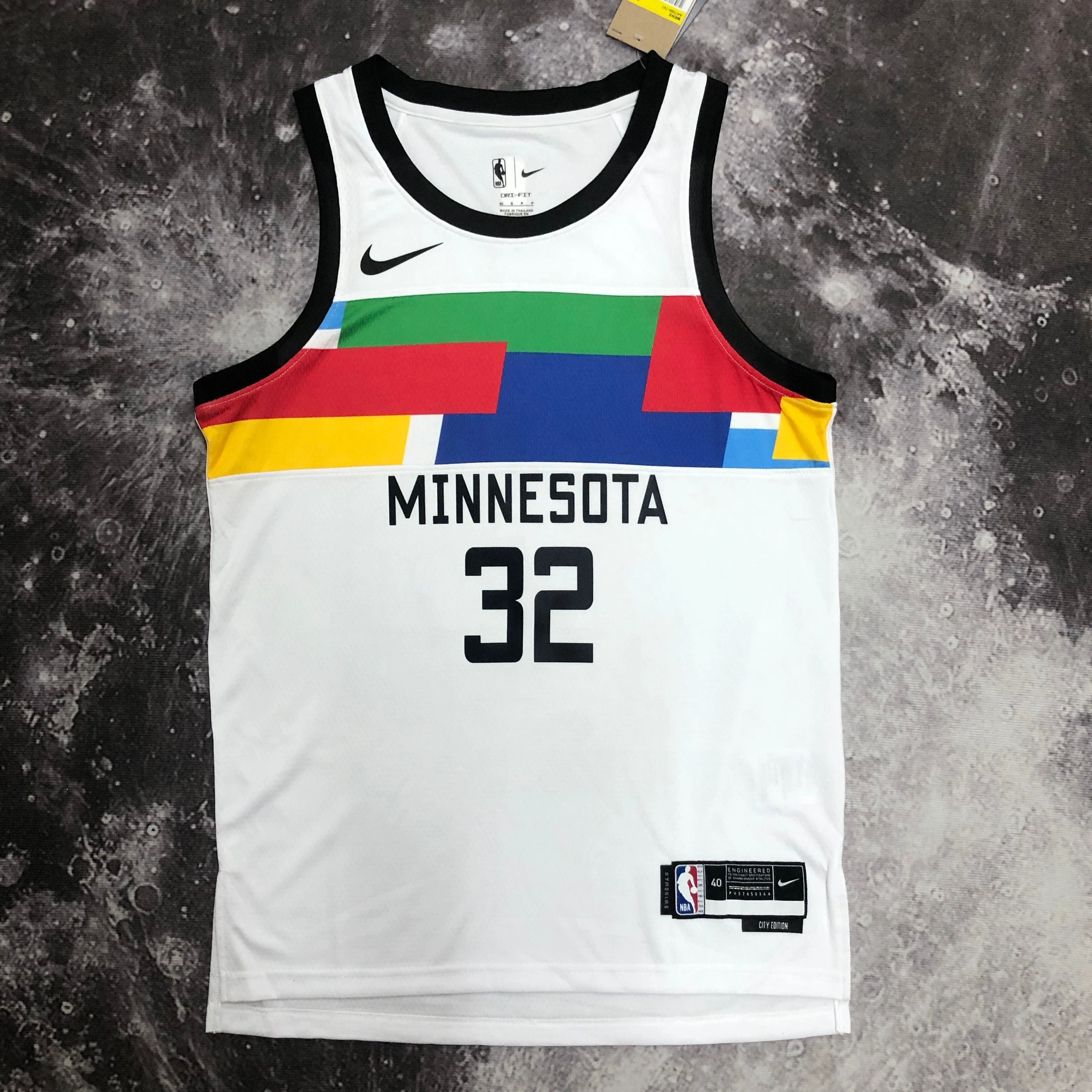 2023 NBA Minnesota Timberwolves 32 Towns Basketball Jersey