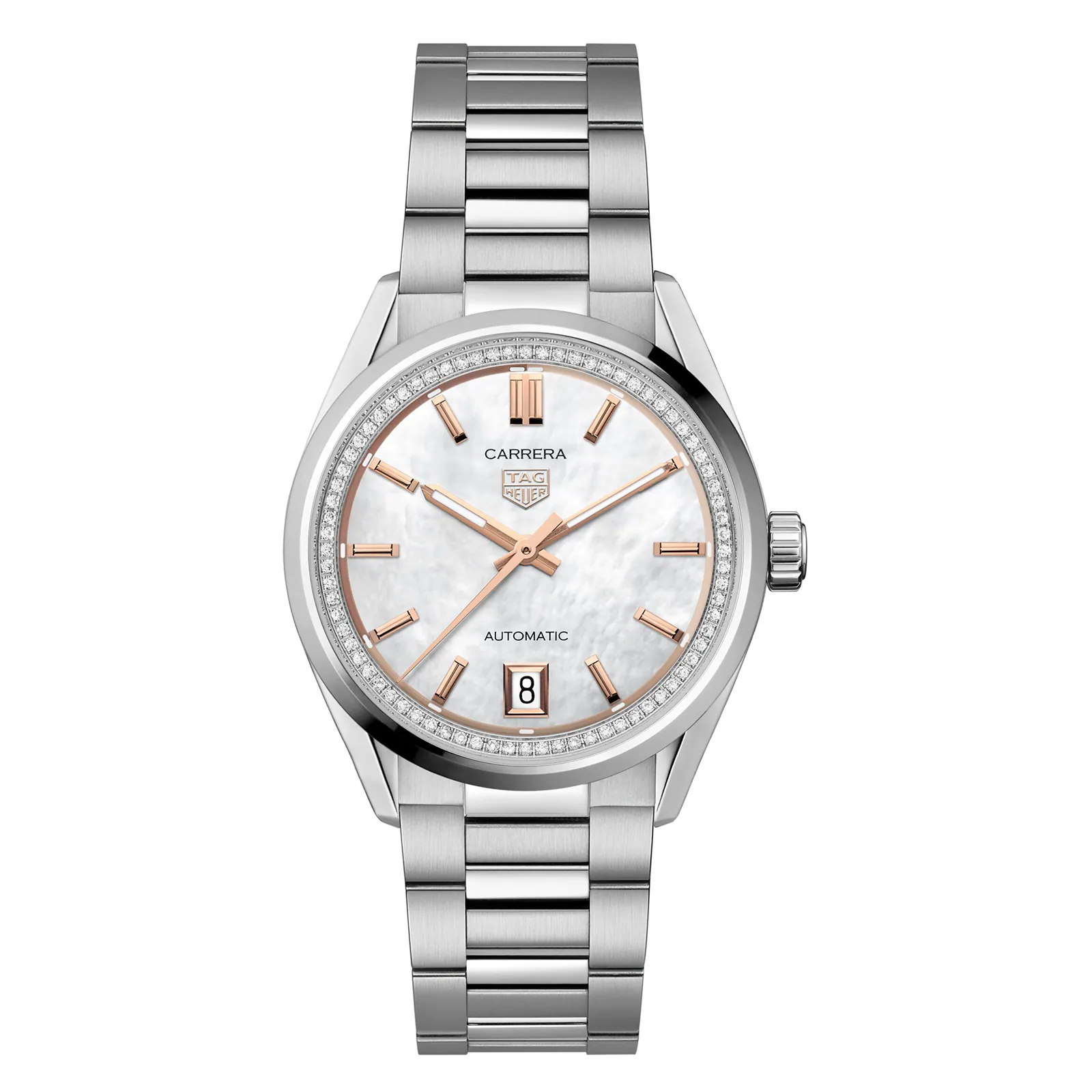 TAG Heuer Carrera Date 36mm Ladies Watch Mother Of Pearl WBN231C.BA0001