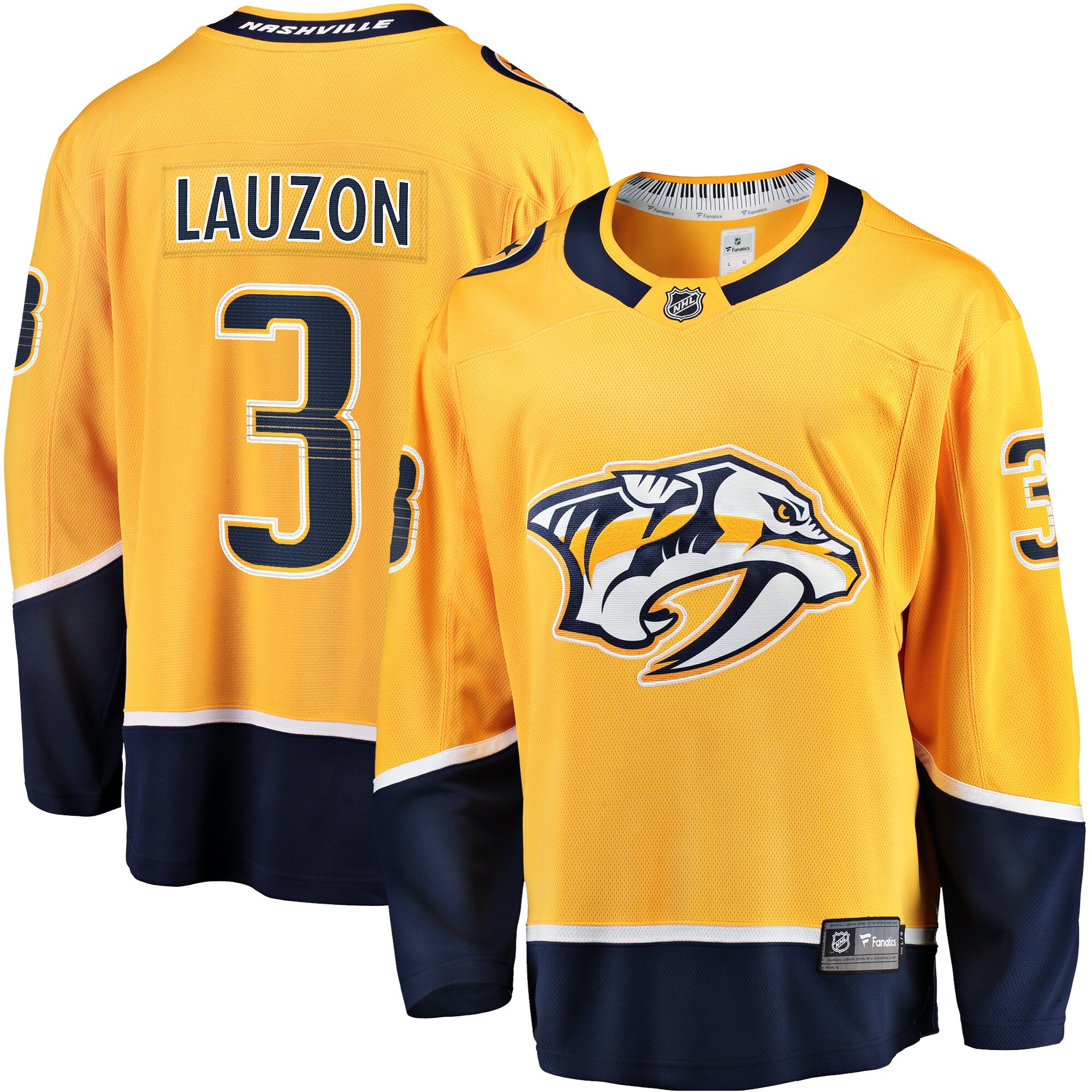 Jeremy Lauzon Nashville Predators Fanatics Home Breakaway Player Jersey – Gold