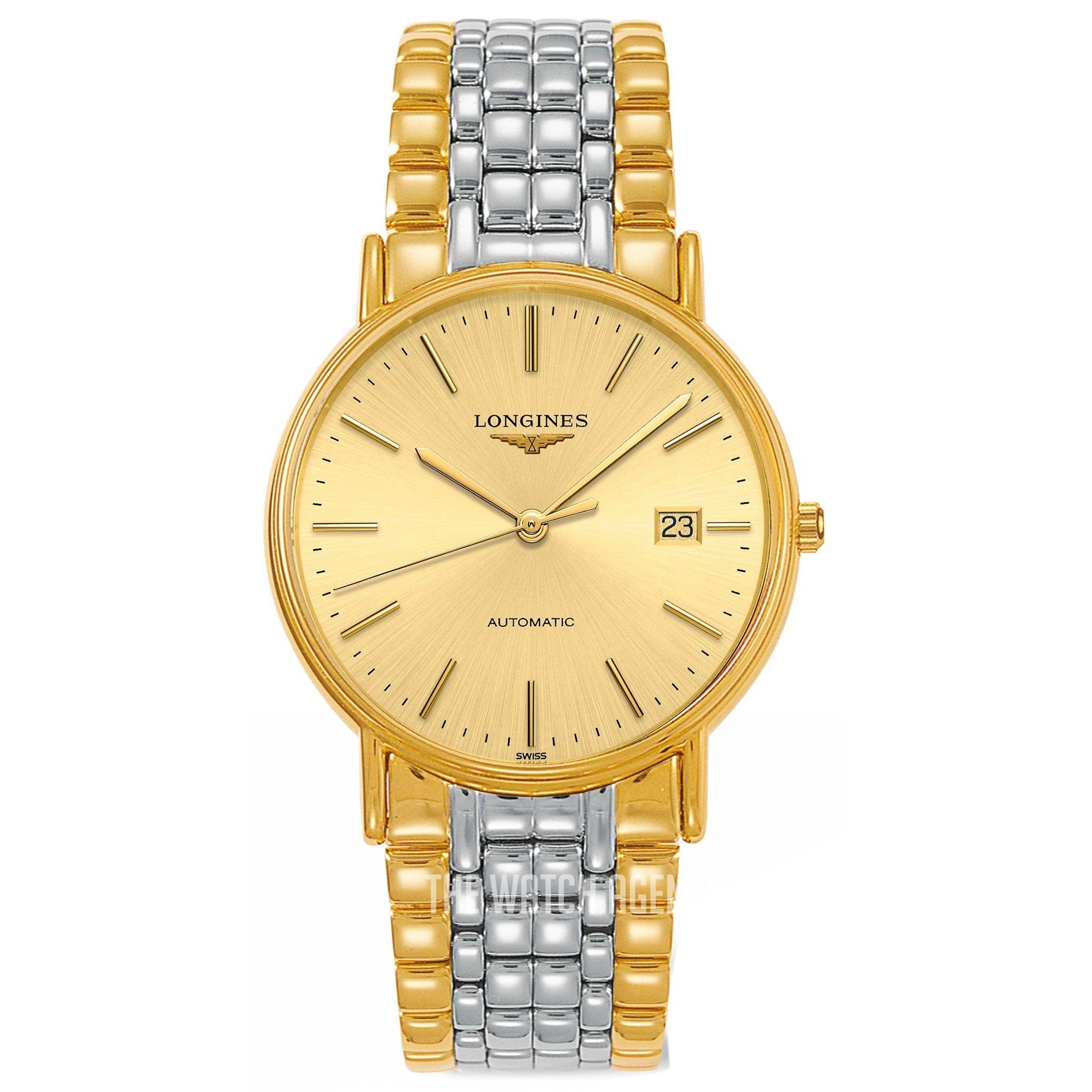 【Super Clone】Longines Men's L4.921.2.32.7  Presence Two-Tone Stainless Steel Watch