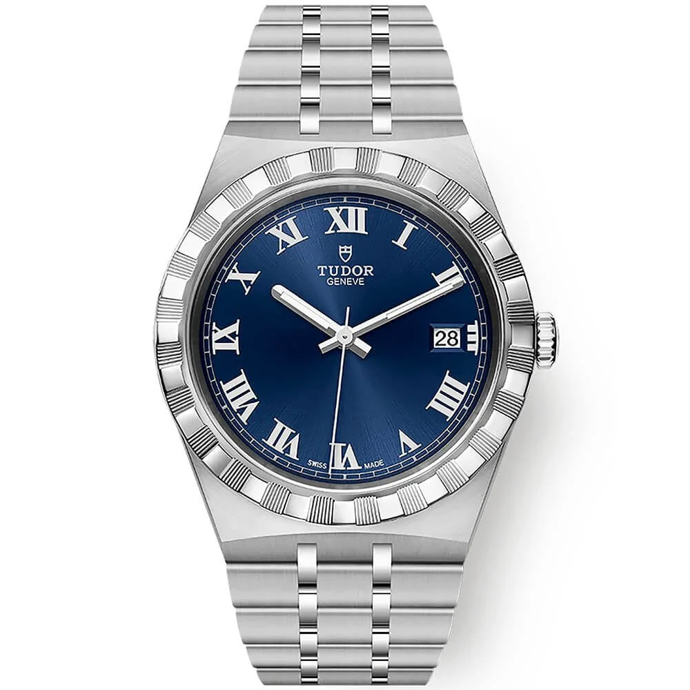 TUDOR Royal 38mm Blue Roman Dial Automatic Bracelet Watch M28500-0005