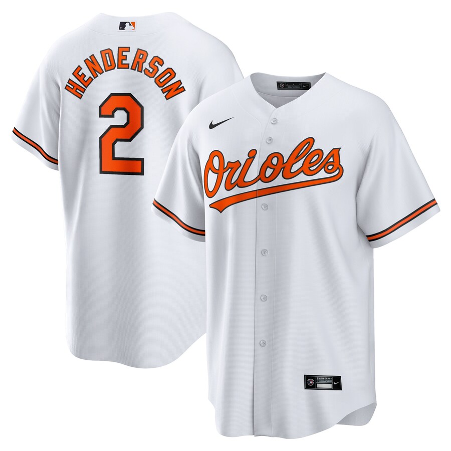 Gunnar Henderson Baltimore Orioles Home Player Jersey White