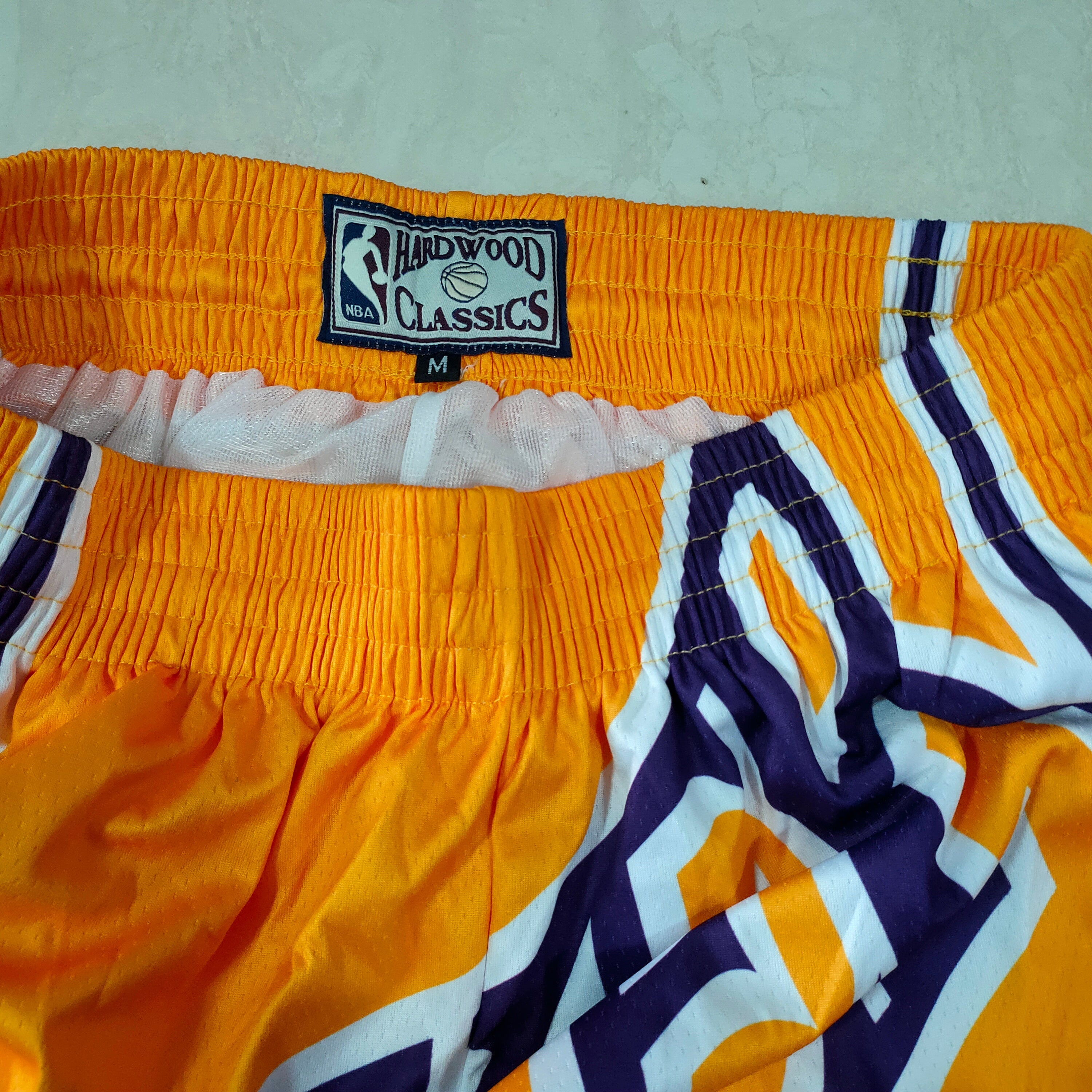 Los Angeles Lakers yellow mitchell&ness pocket pants