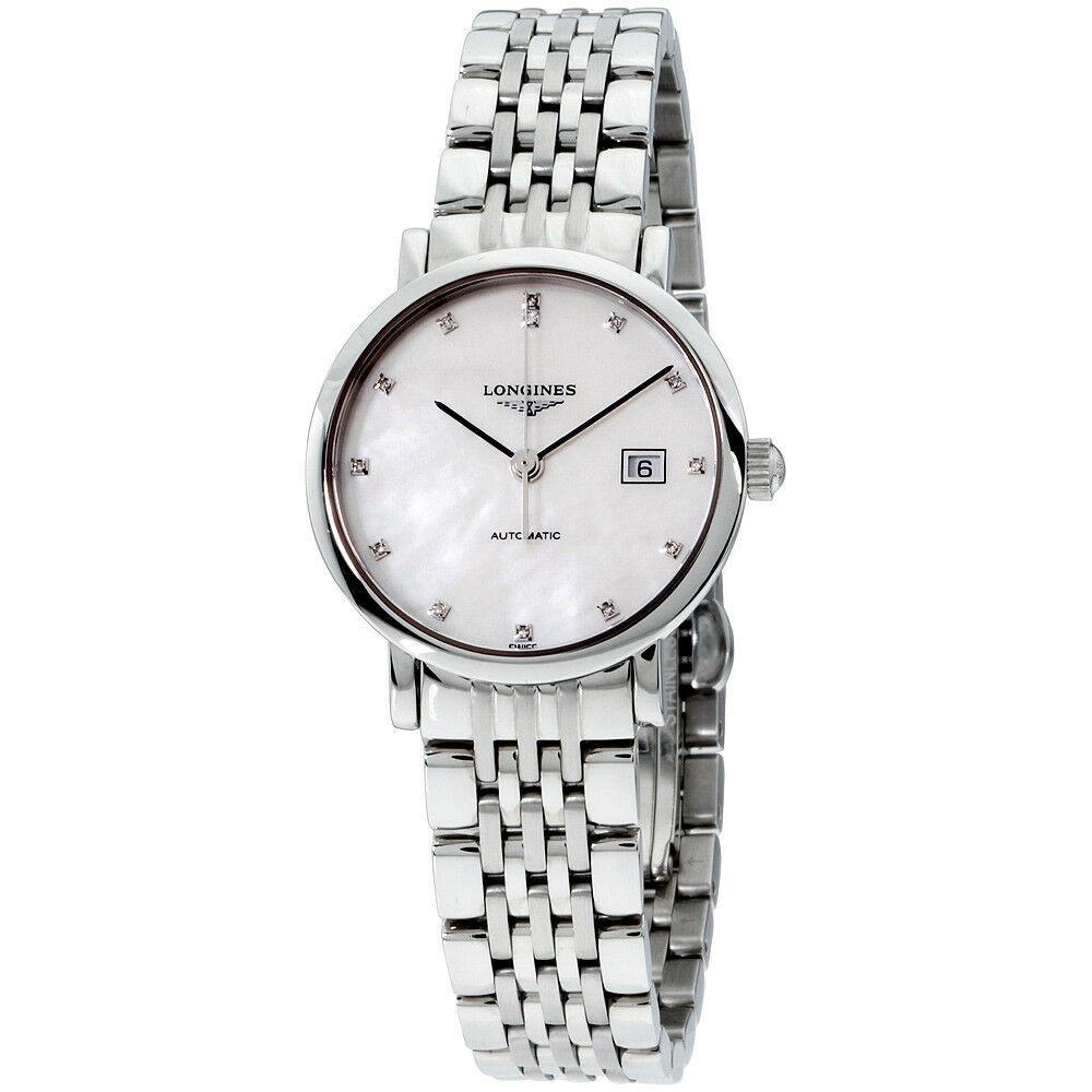 【Super Clone】Longines Women's L43104876 Elegant Stainless Steel Watch