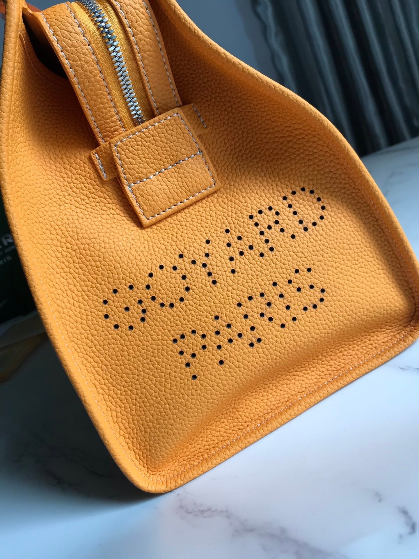 Goyard Hardy Pm Bag 40 Cm Yellow Goyardine Canvas And Taurillon Leather Trim