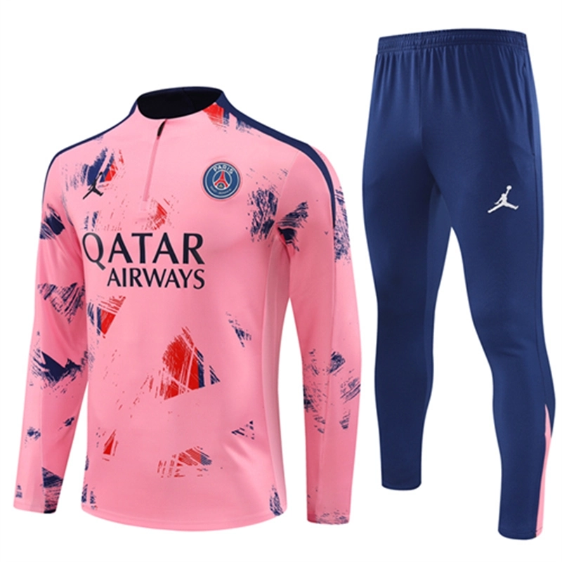 2024-25 PSG Jordan Paris Pink Long Sleeve Training Suit