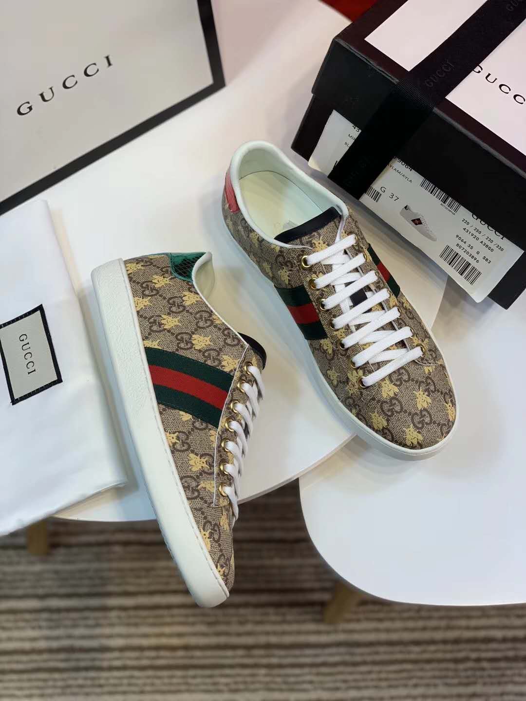 Gucci Ace Gg Supreme ?Bees? 548950 9N050 8465