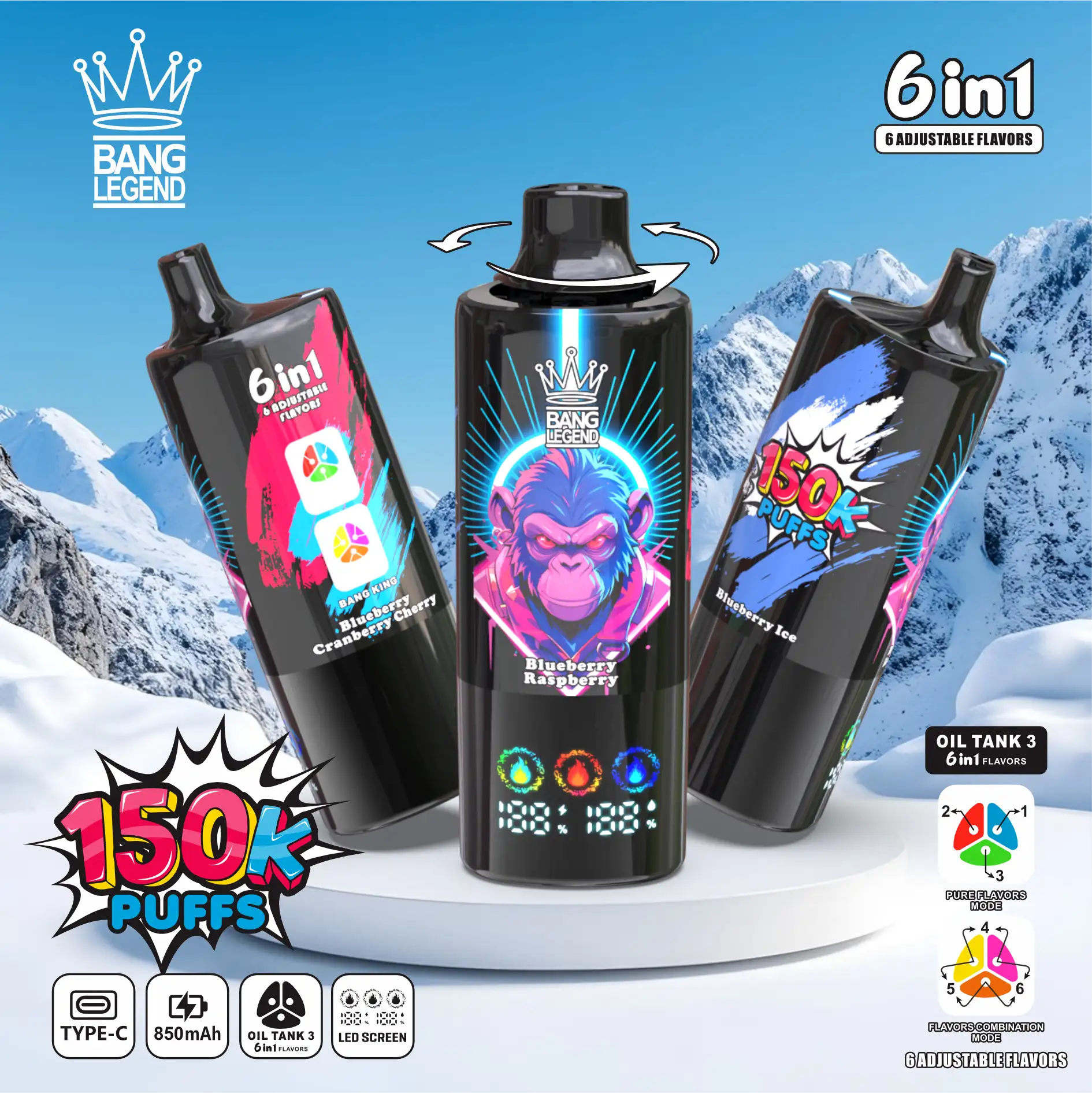 Bang Legend 150K Disposable Vape