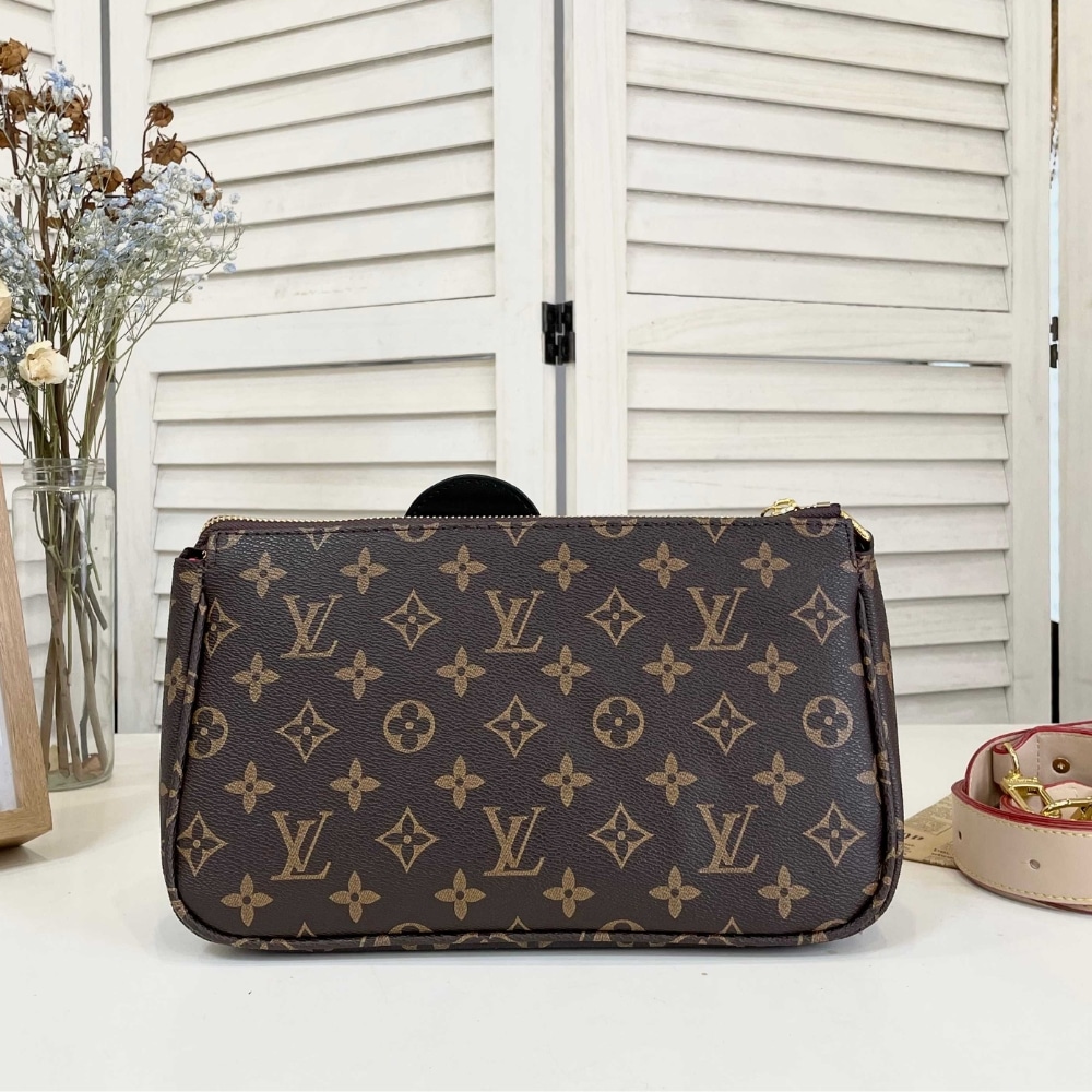 Louis Vuitton X Takashi Murakami Pochette Monogram Brown 28cm M13440
