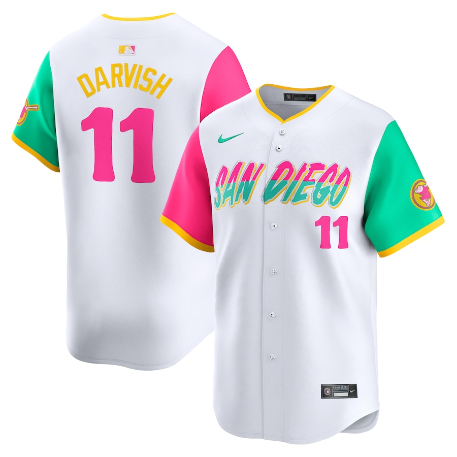 Men's San Diego Padres Yu Darvish White City Connect Limited Jersey