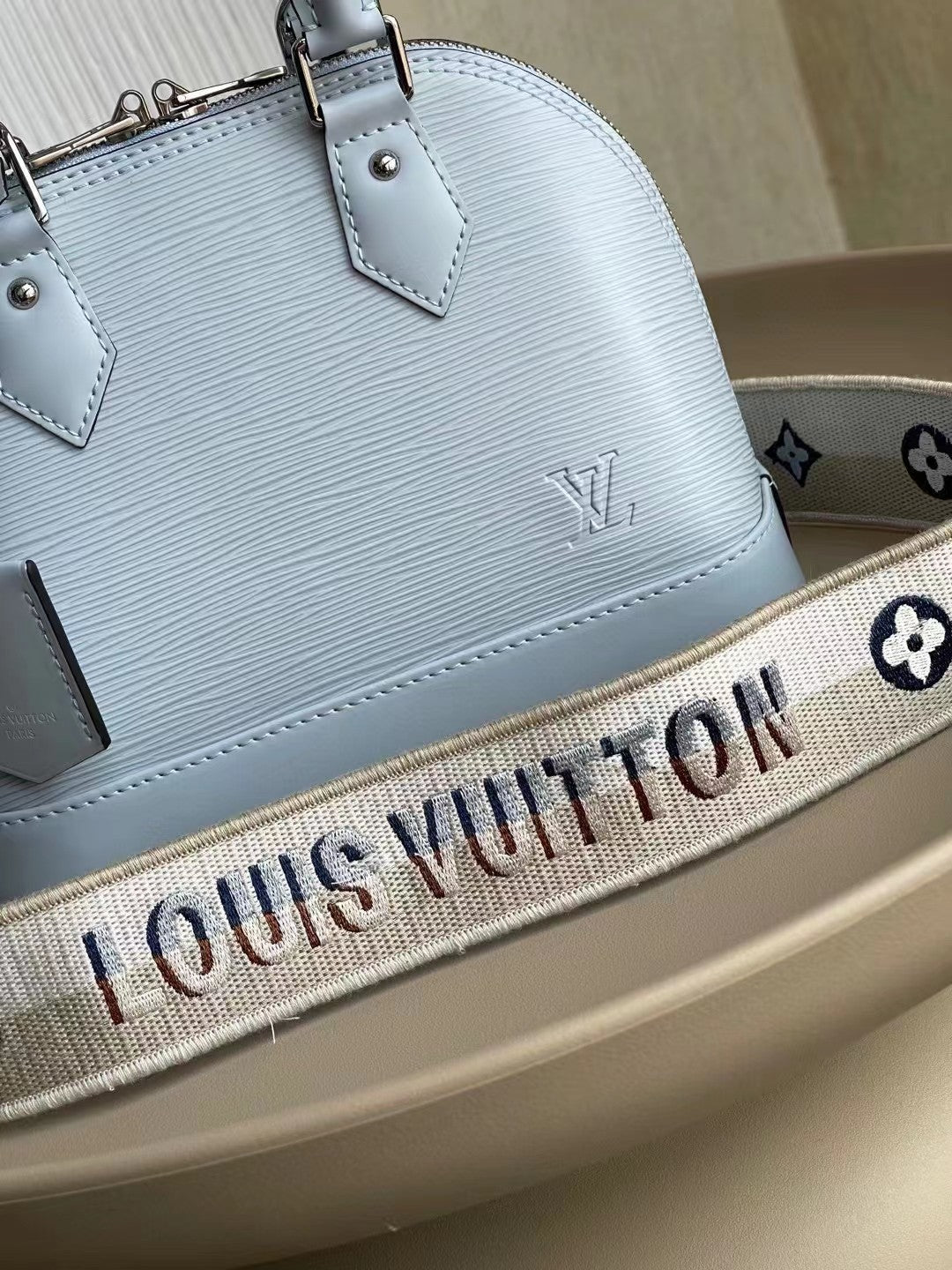 Louis Vuitton Alma Bb 23Cm Blue Bag