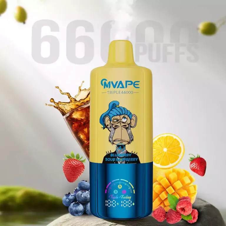 CRYSTAL MARY Pulse Triple 66000 66K Puffs Disposable Vapes 3in1 Taste