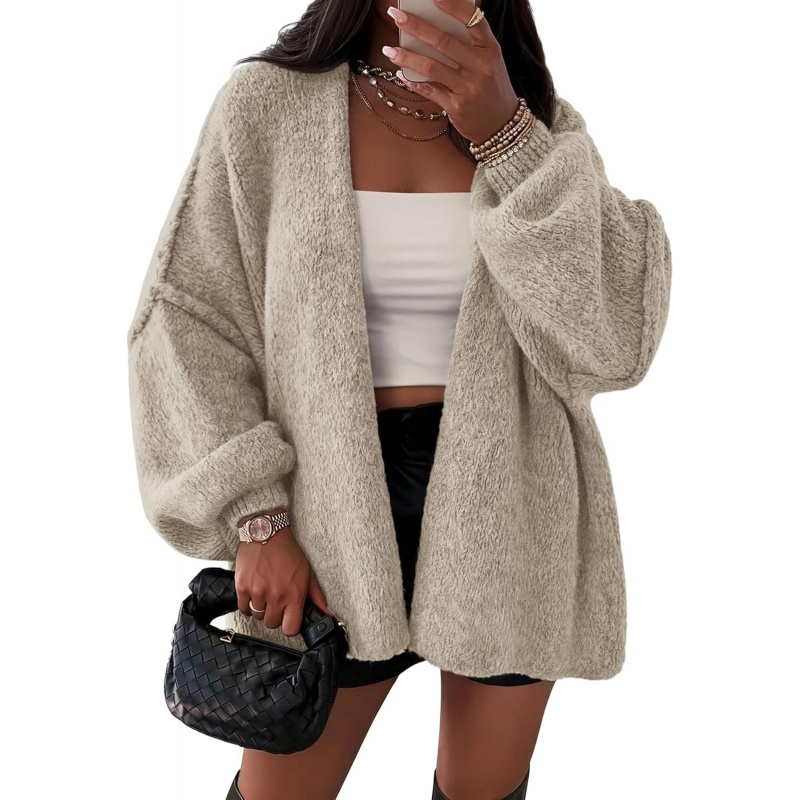 Women's Fall Oversized Cardigan Sweaters Long Lantern