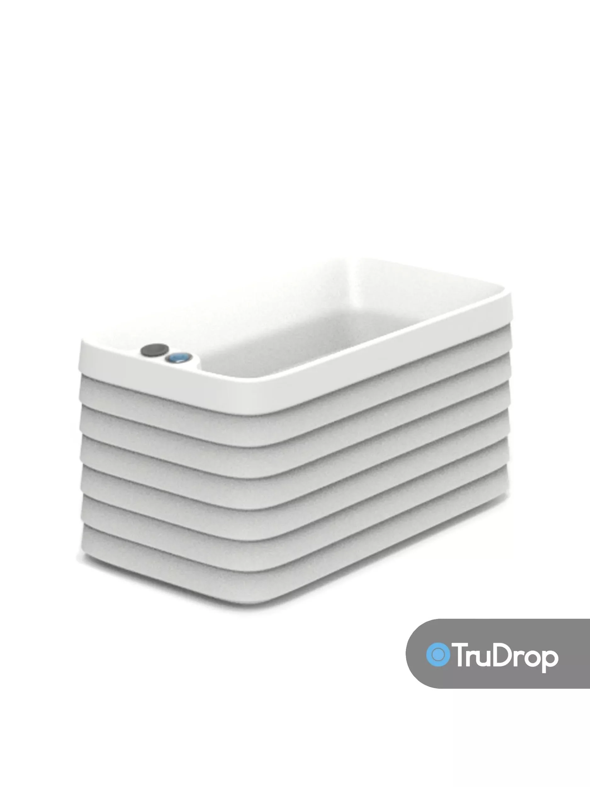 TruDrop Slat Window Box Planter