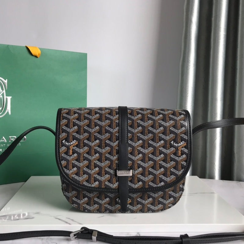 Goyard Belvedere Pm Bag 21Cm Black Canvas