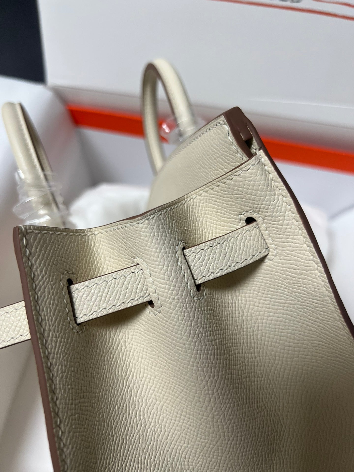 Hermes Birkin Sellier Cream Epsom Leather Gold Hardware