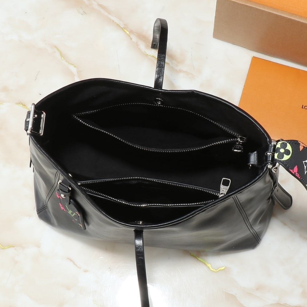 Louis Vuitton X Takashi Murakami Carryall Vibe MM Black 29cm M13105