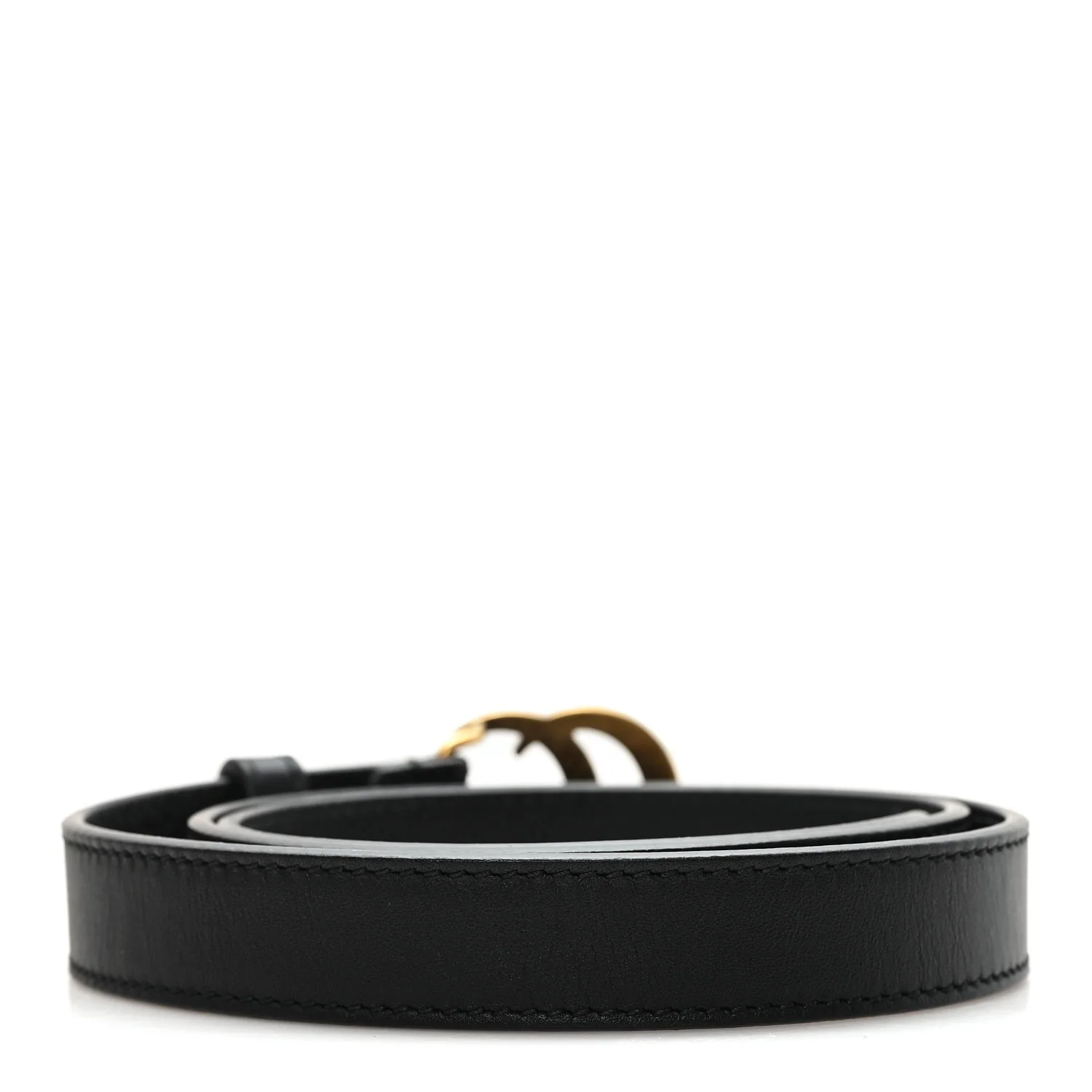 Calfskin Double G 20mm Belt 75 30 Black