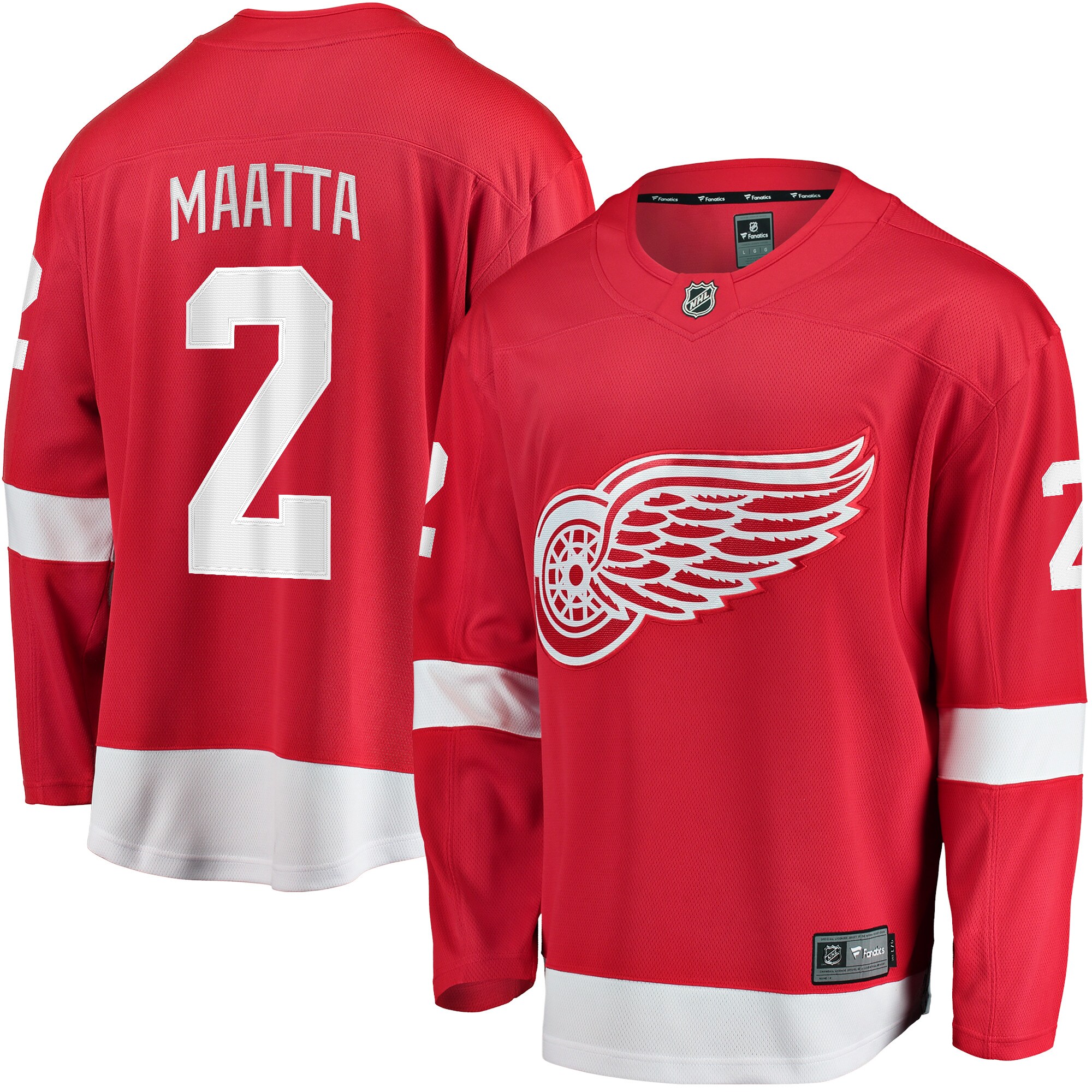 Olli Maatta Detroit Red Wings Fanatics Home Breakaway Player Jersey – Red