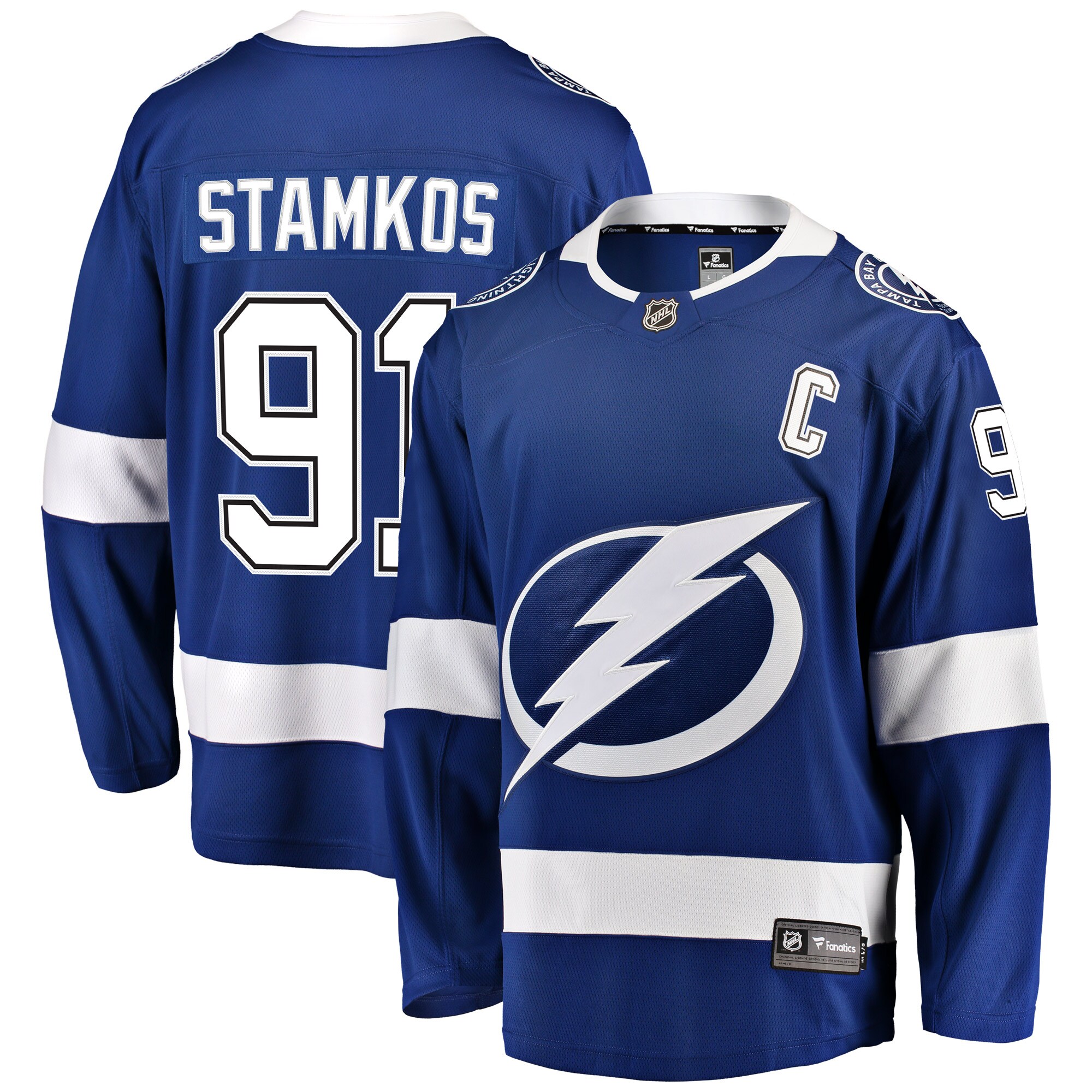 Steven Stamkos Tampa Bay Lightning Fanatics Breakaway Player Jersey – Blue