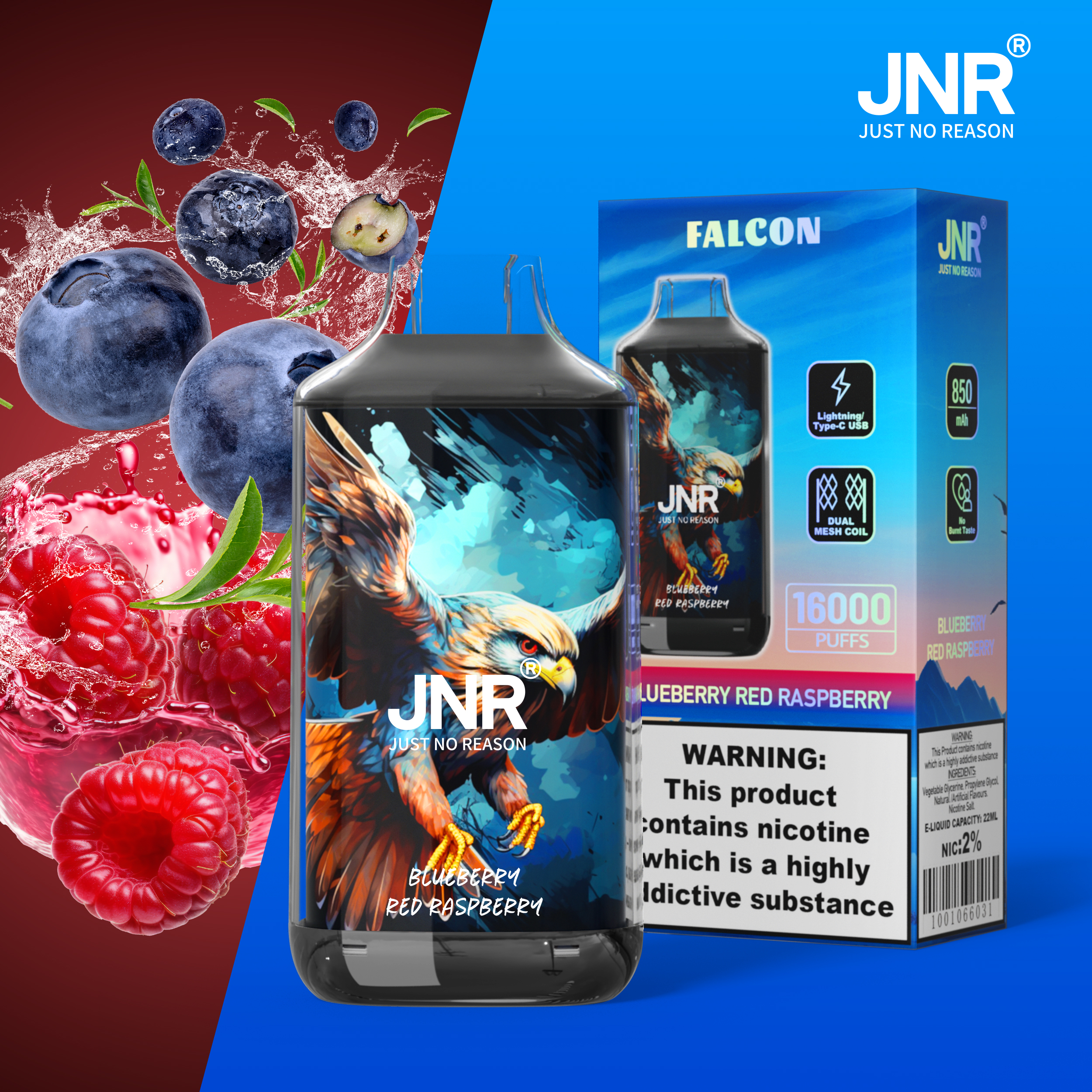 JNR Falcon 16000 Puffs Disposable Vape